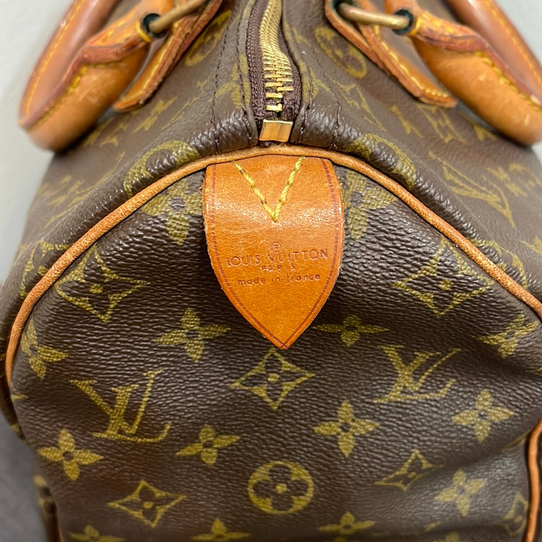 SOLD! Louis Vuitton Monogram Speedy 30