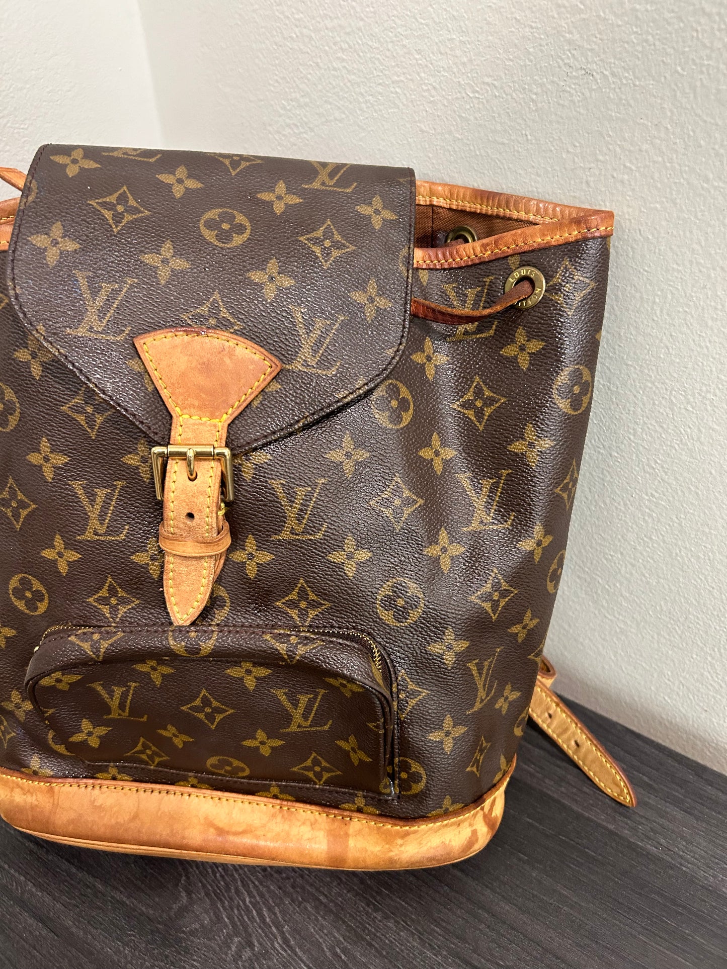 SOLD! Louis Vuitton Monogram Montsouris MM Backpack