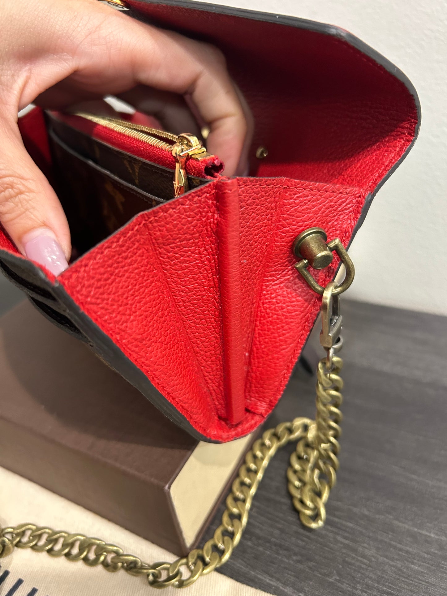 SOLD! Louis Vuitton Pallas Wallet on Chain