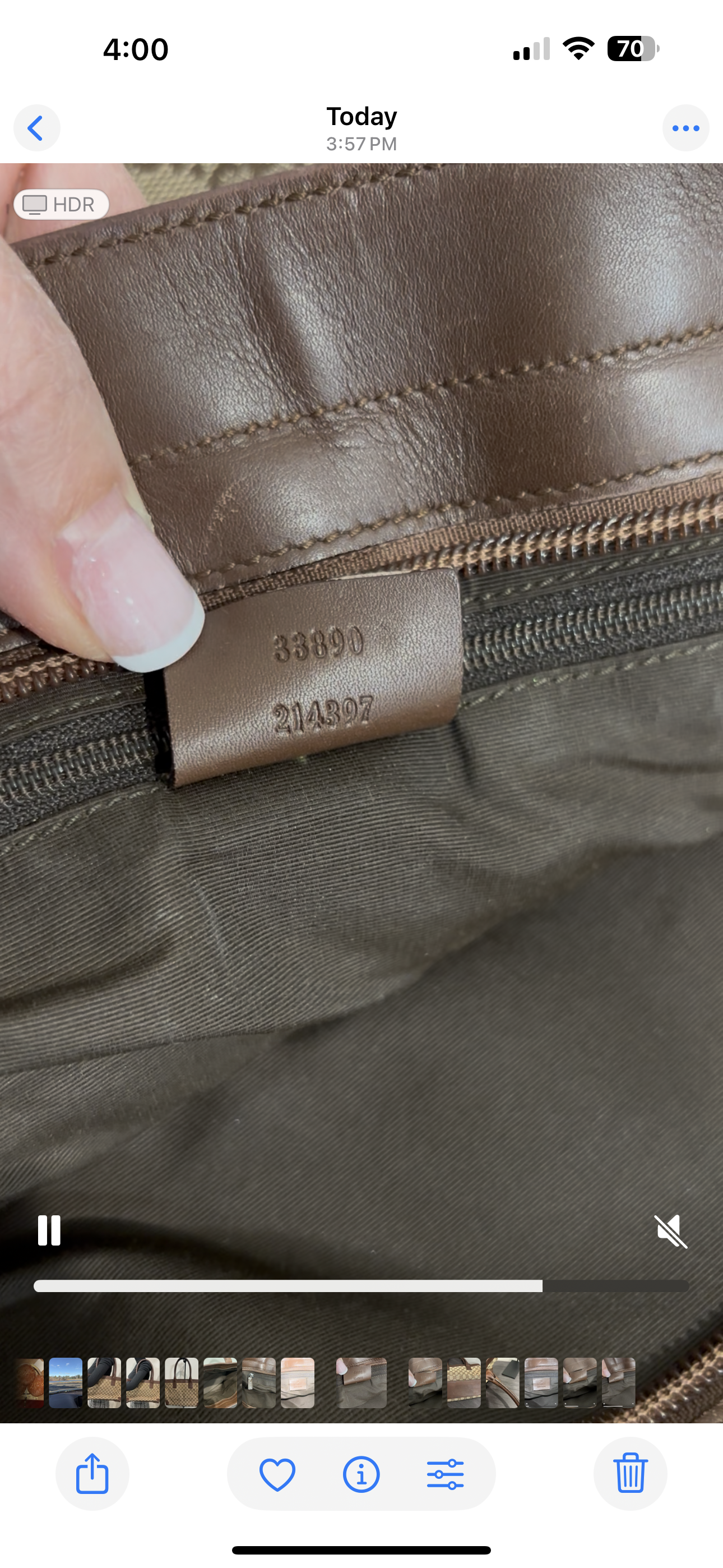 1130 GUCCI Brown Tote