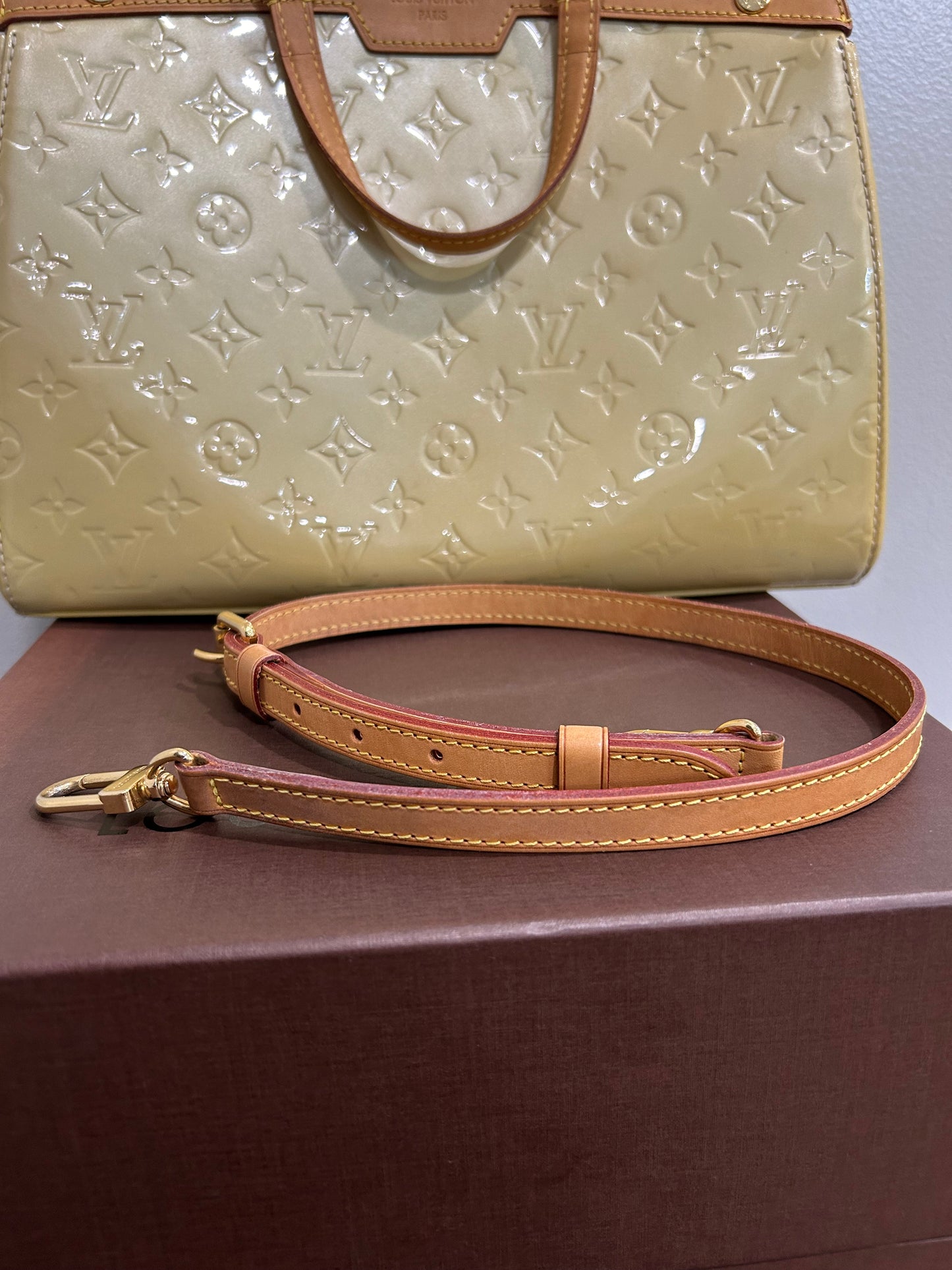 SOLD! 2012 Louis Vuitton Yellow Vernis Brea MM