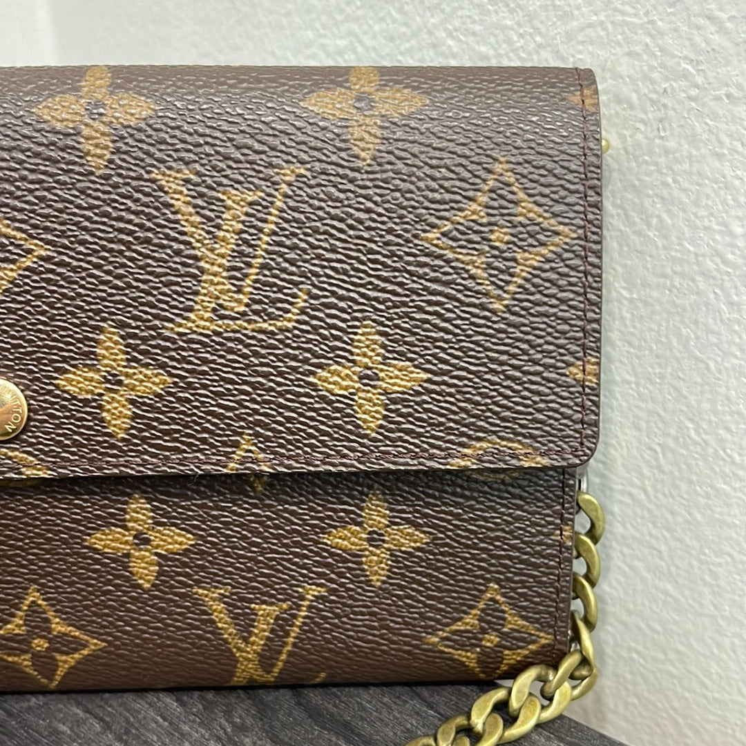SOLD! Louis Vuitton Monogram Wallet on Chain