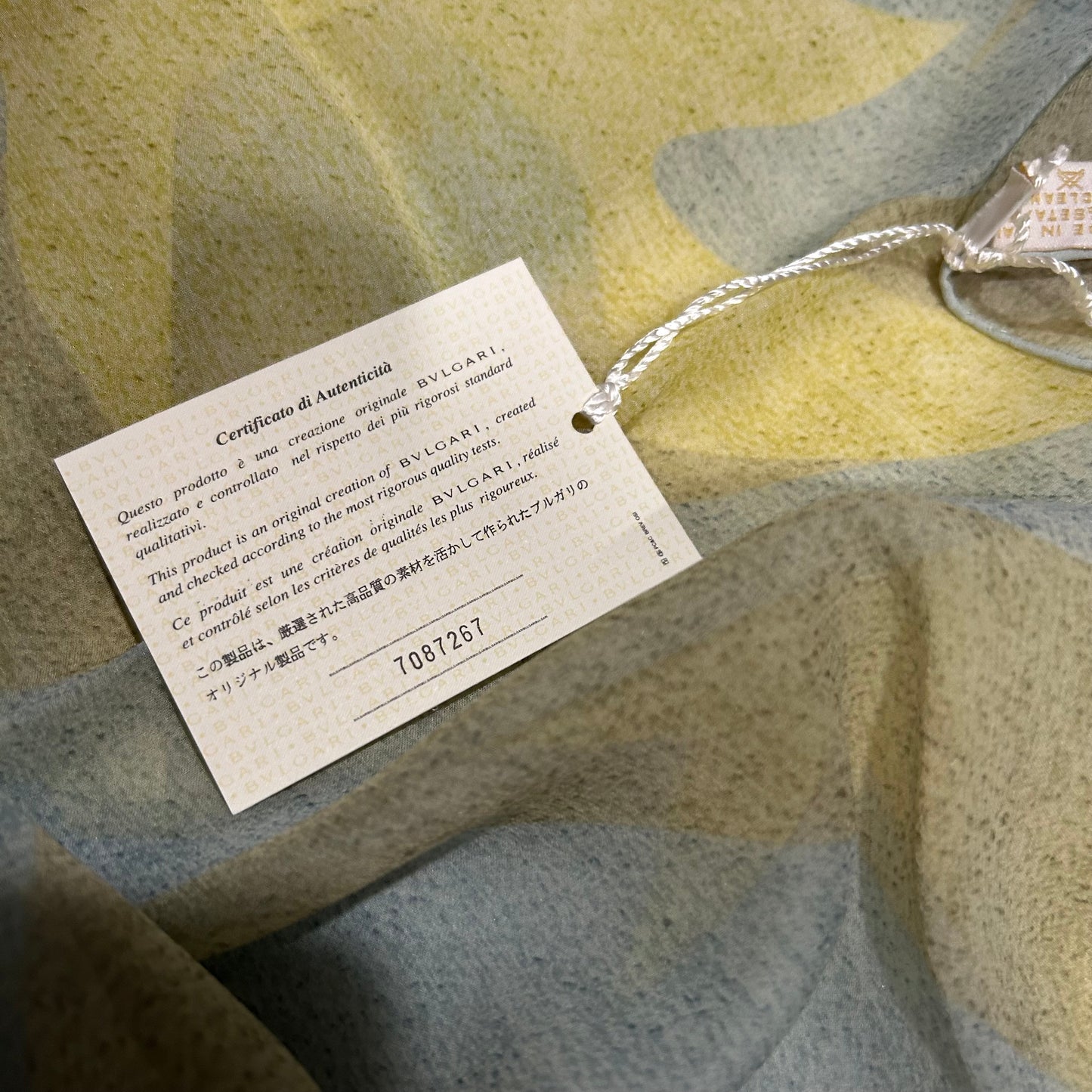 SOLD! NEW Bulgari Silk Scarf