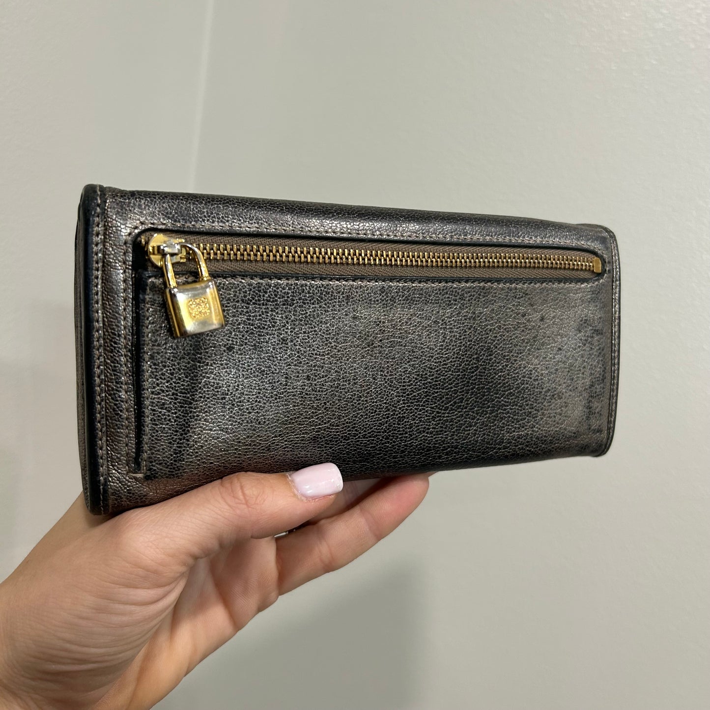 SOLD! Loewe Metallic Wallet