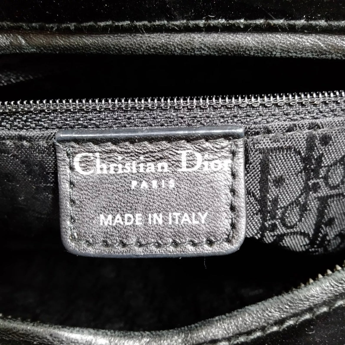 Christian Dior Lady Dior Cannage Patent Leather with Strap