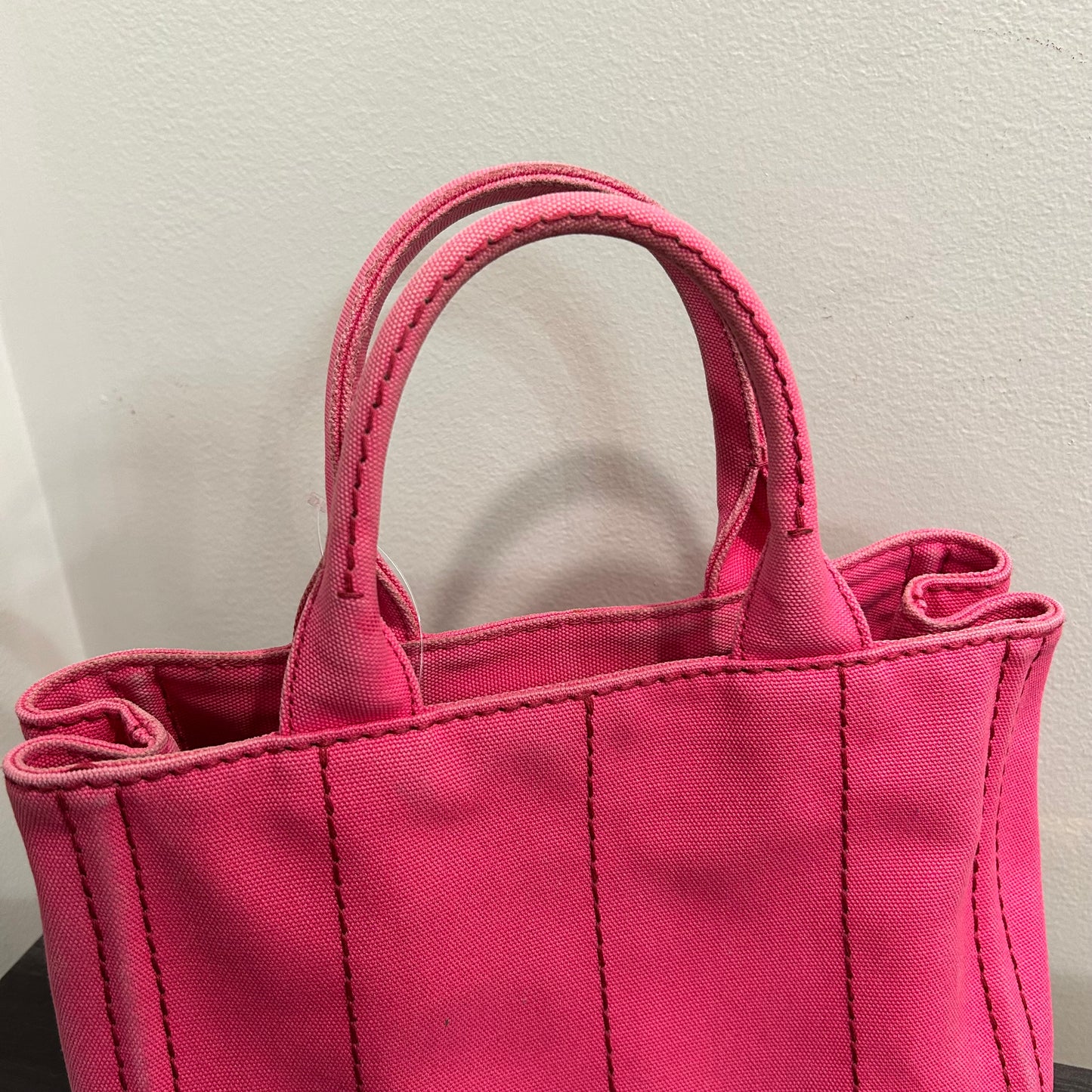 #839 PRADA Canapa Tote (Pink)