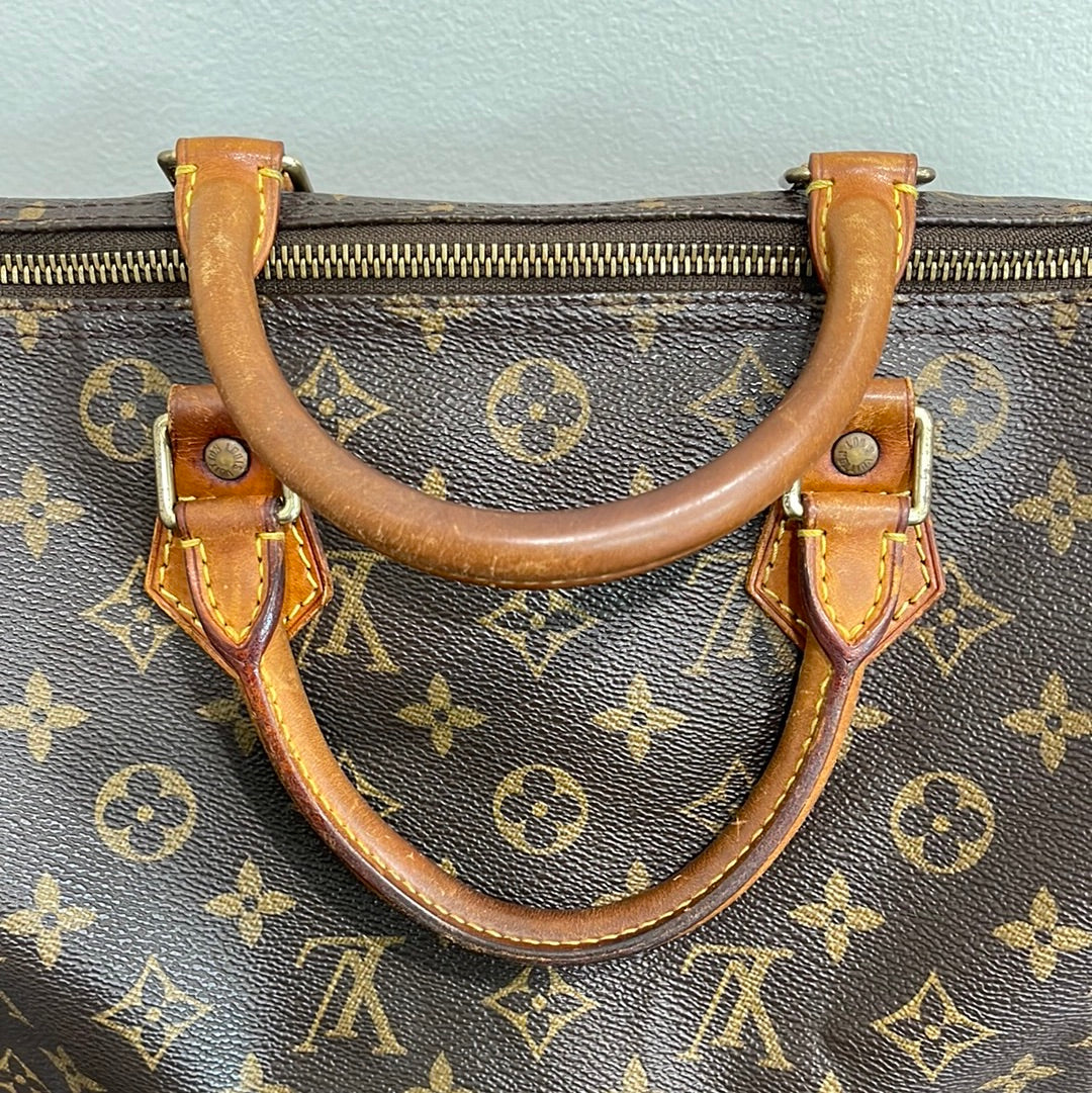 SOLD! Louis Vuitton Monogram Speedy 30 with Lock & Key