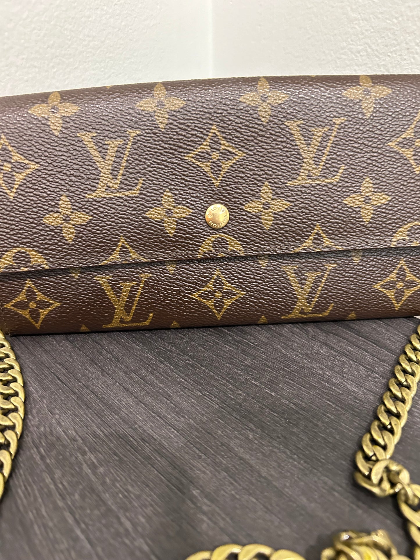 SOLD! Louis Vuitton Monogram Wallet on Chain