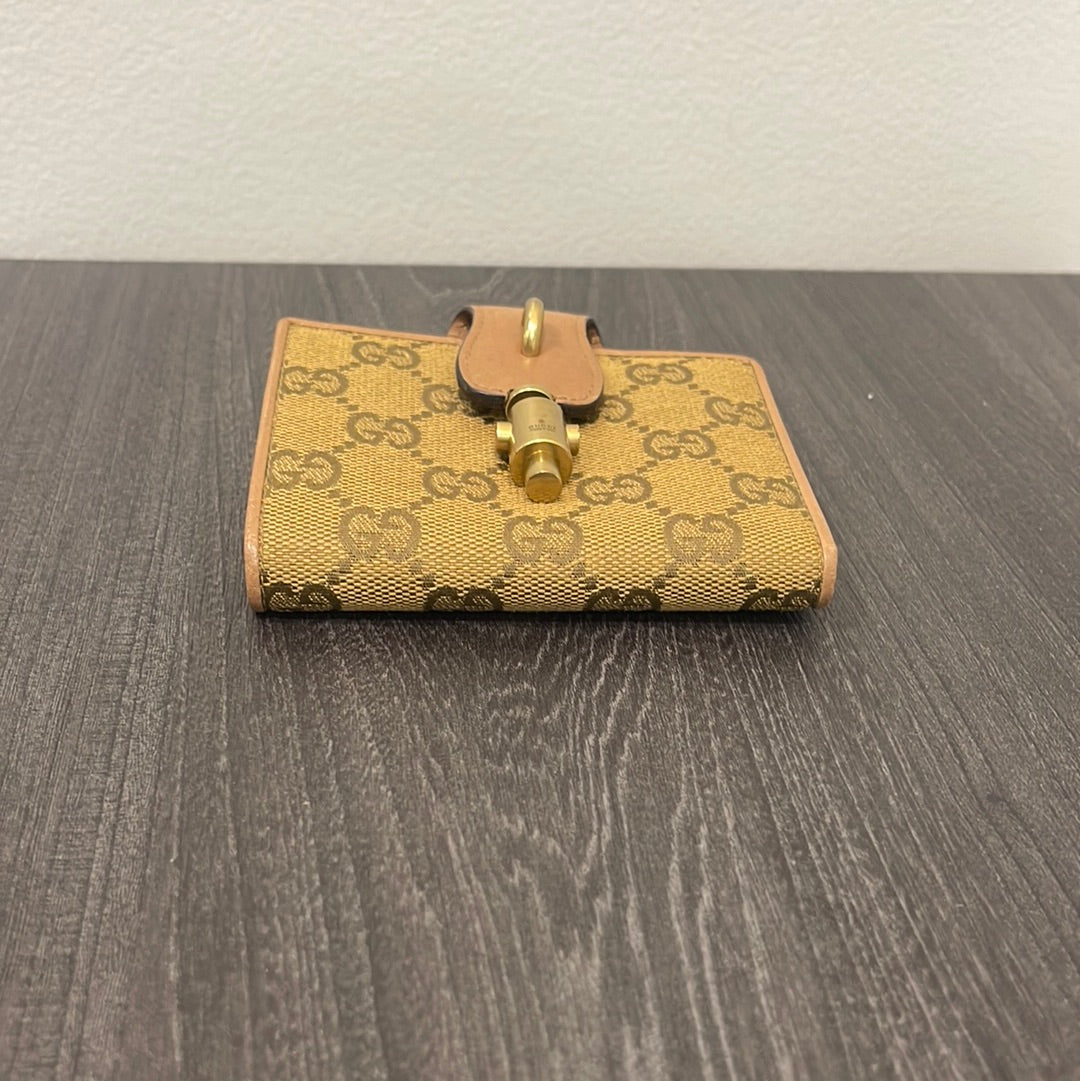 SOLD! 2 Piece Set - Gucci Canvas GG Wallets
