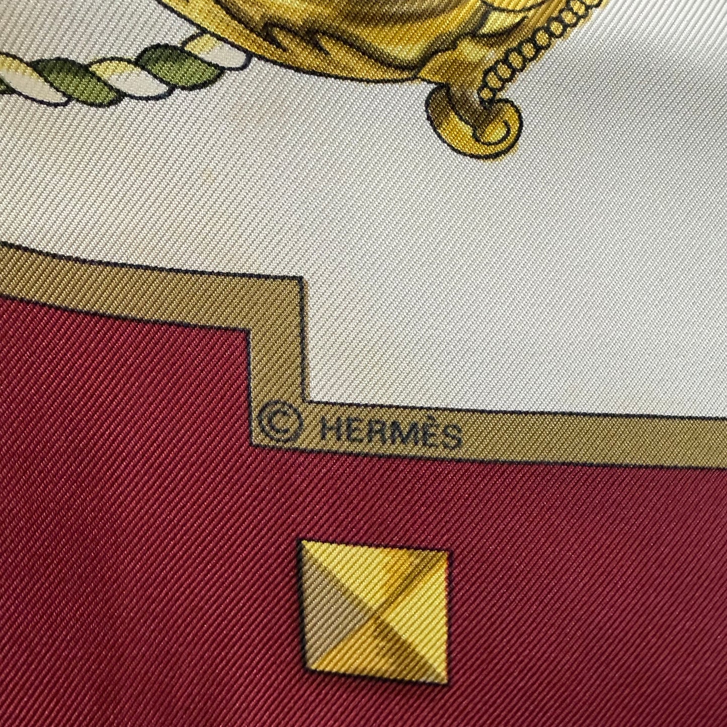 #8273 HERMES 90cm Silk Scarf