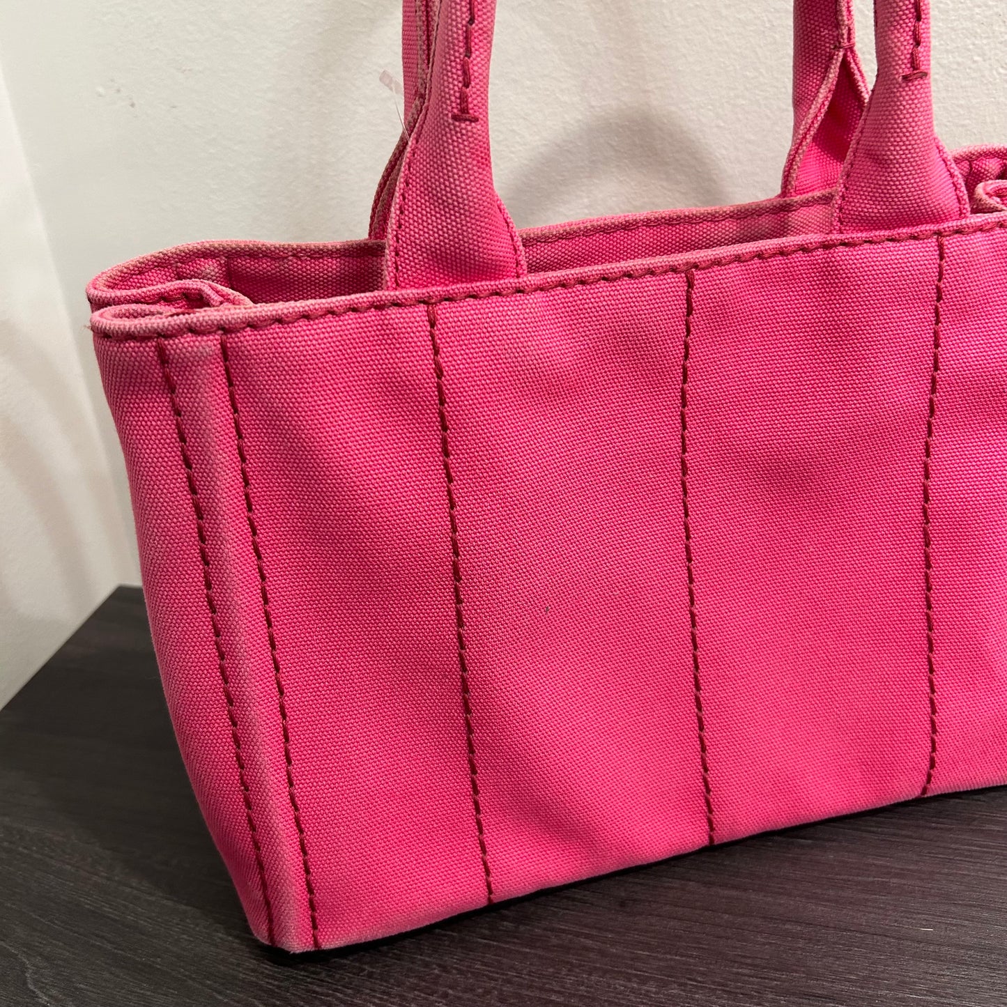 #839 PRADA Canapa Tote (Pink)