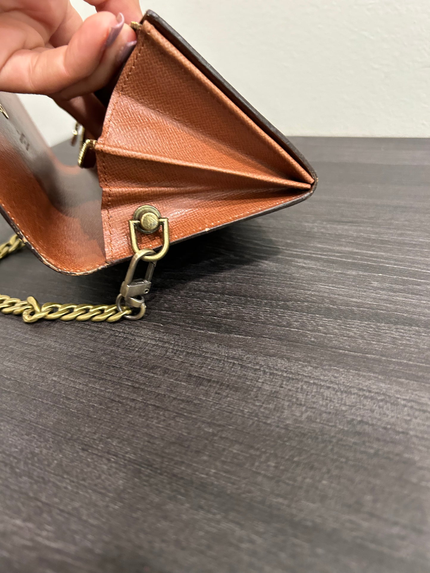 SOLD! Louis Vuitton Monogram Wallet on Chain