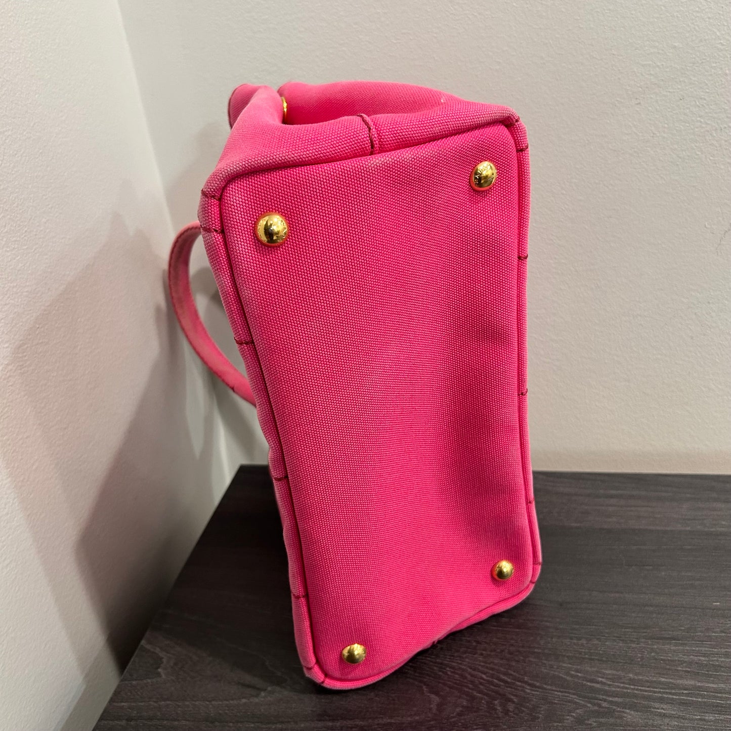 #839 PRADA Canapa Tote (Pink)