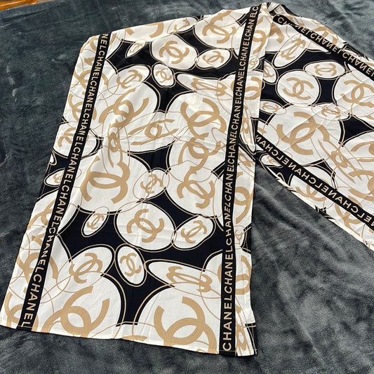 SOLD! CHANEL Vintage Silk & Lycra Blend Scarf