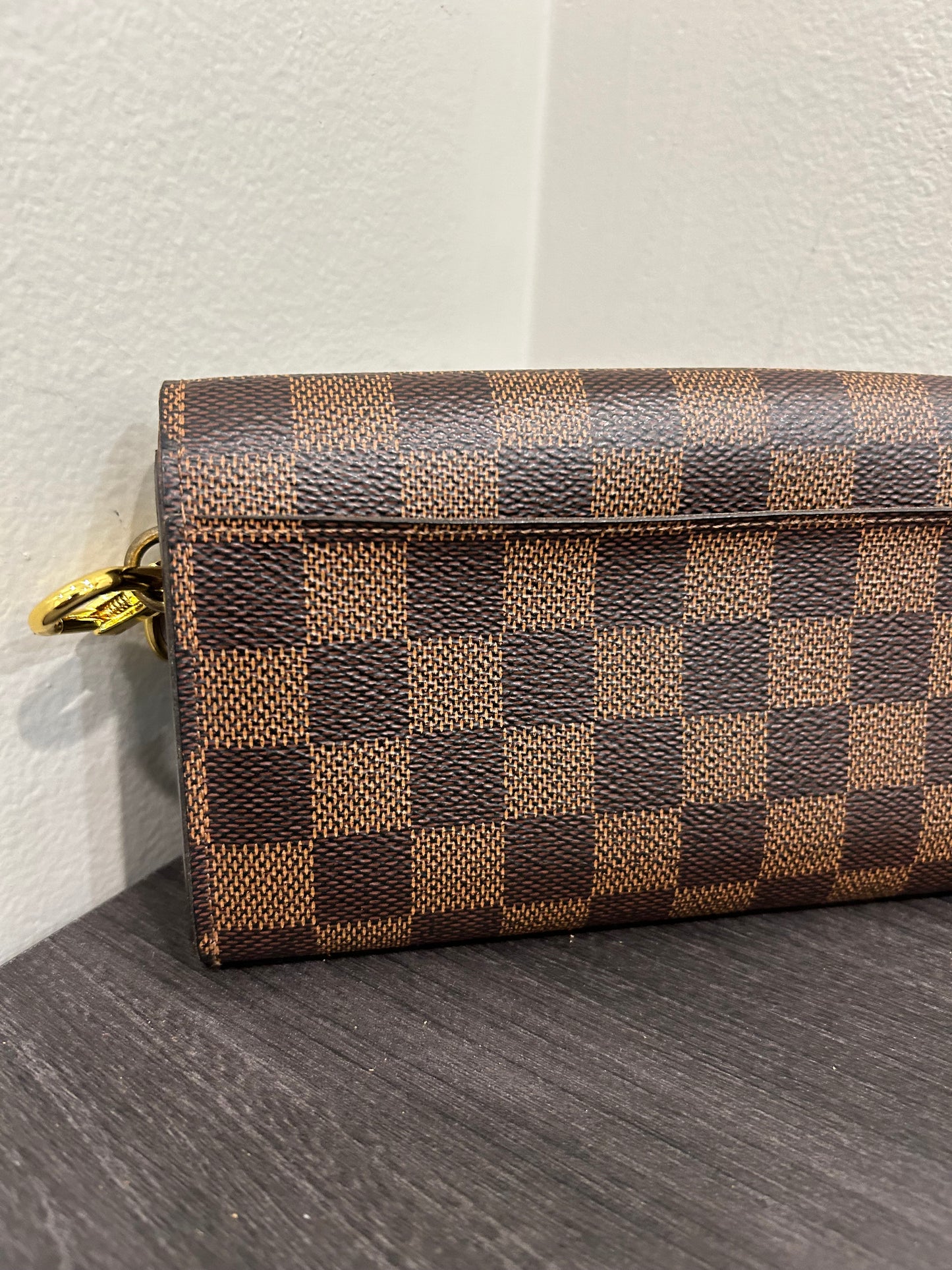 SOLD! Louis Vuitton Damier Wallet w/ Strap