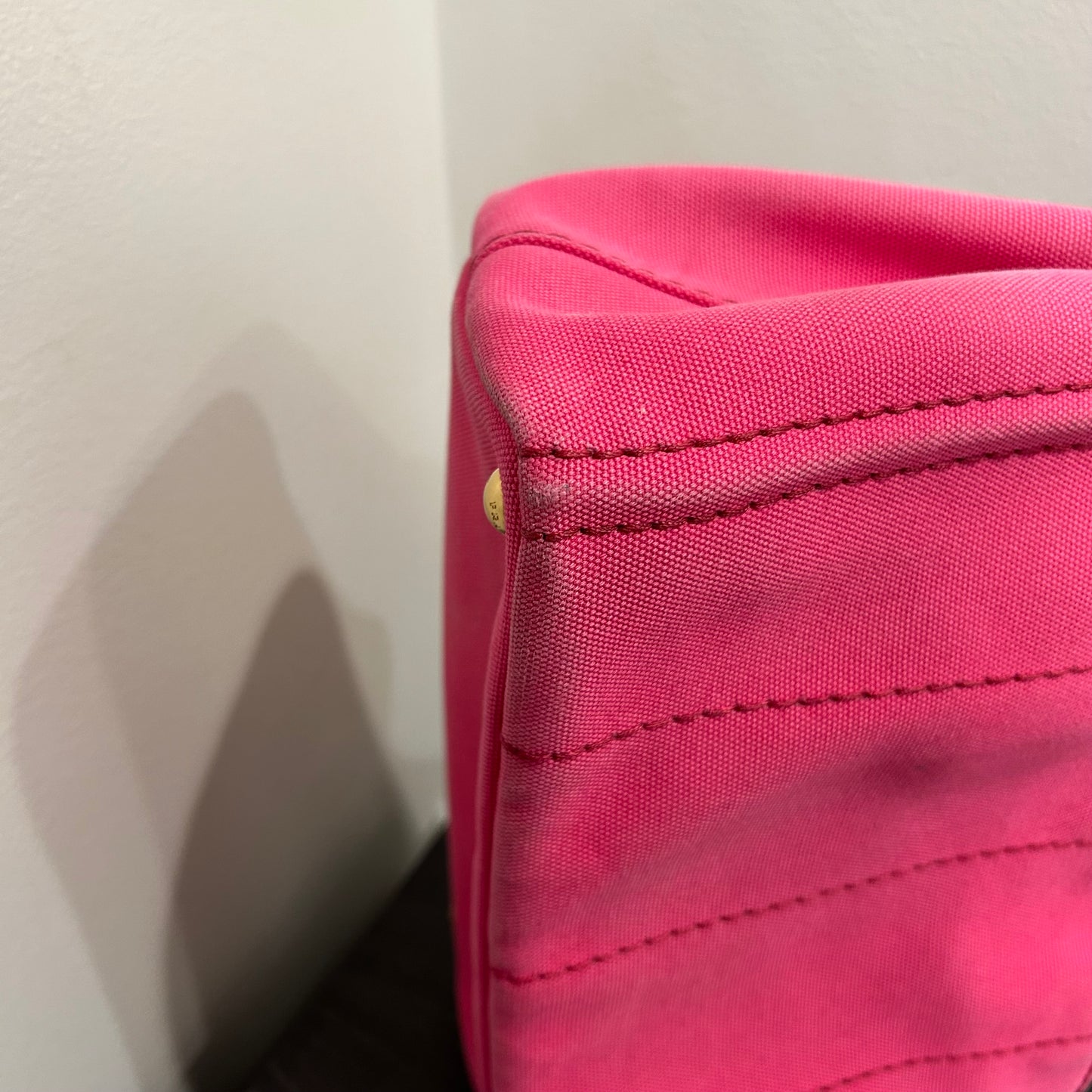 #839 PRADA Canapa Tote (Pink)