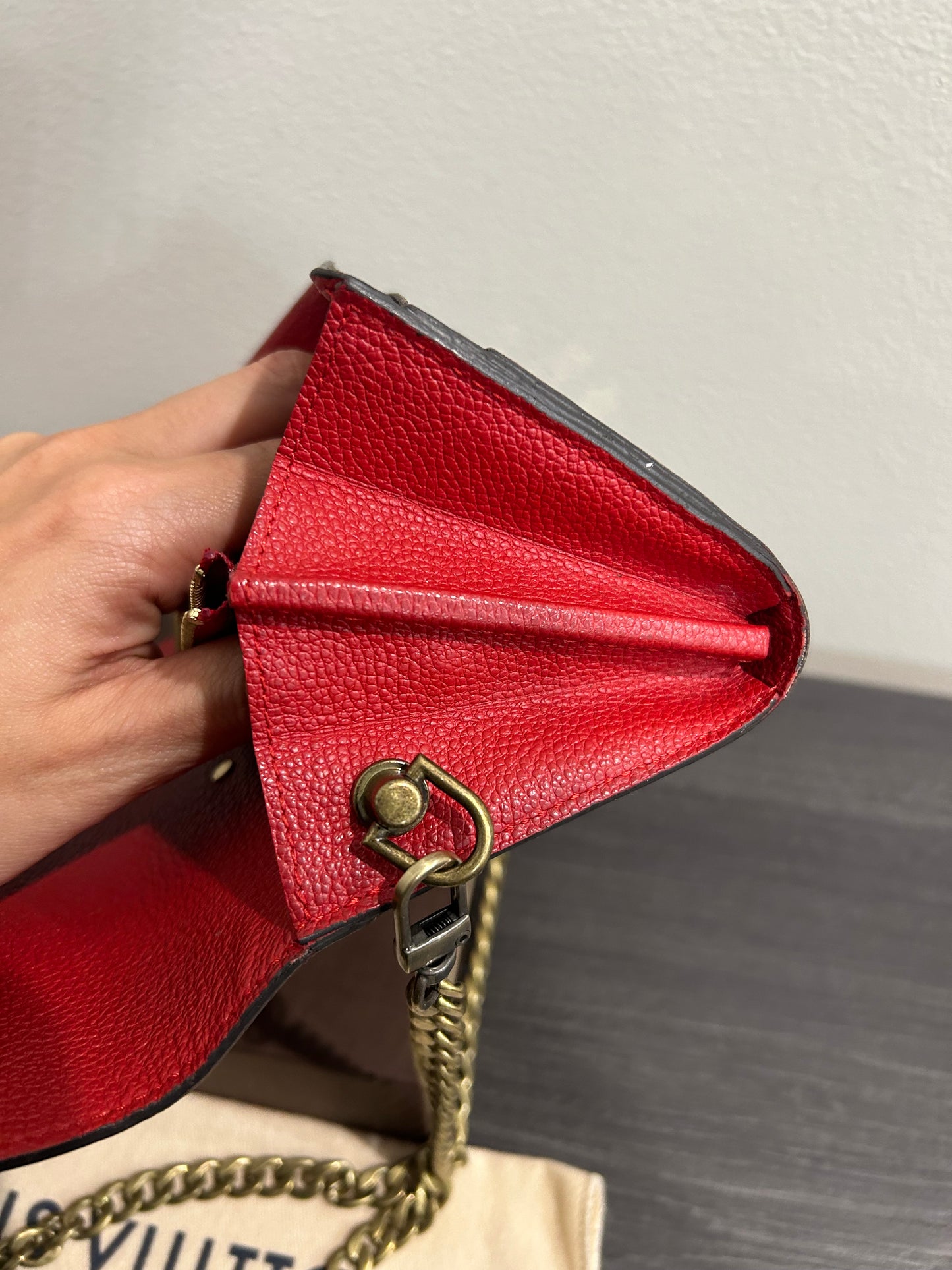 SOLD! Louis Vuitton Pallas Wallet on Chain