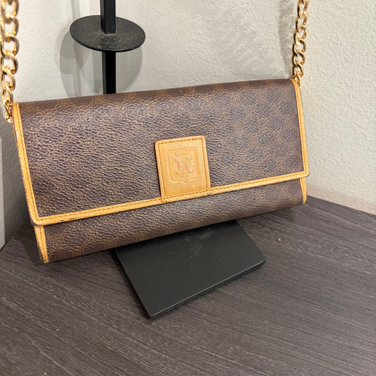 #1704 CELINE Macadam Long Wallet