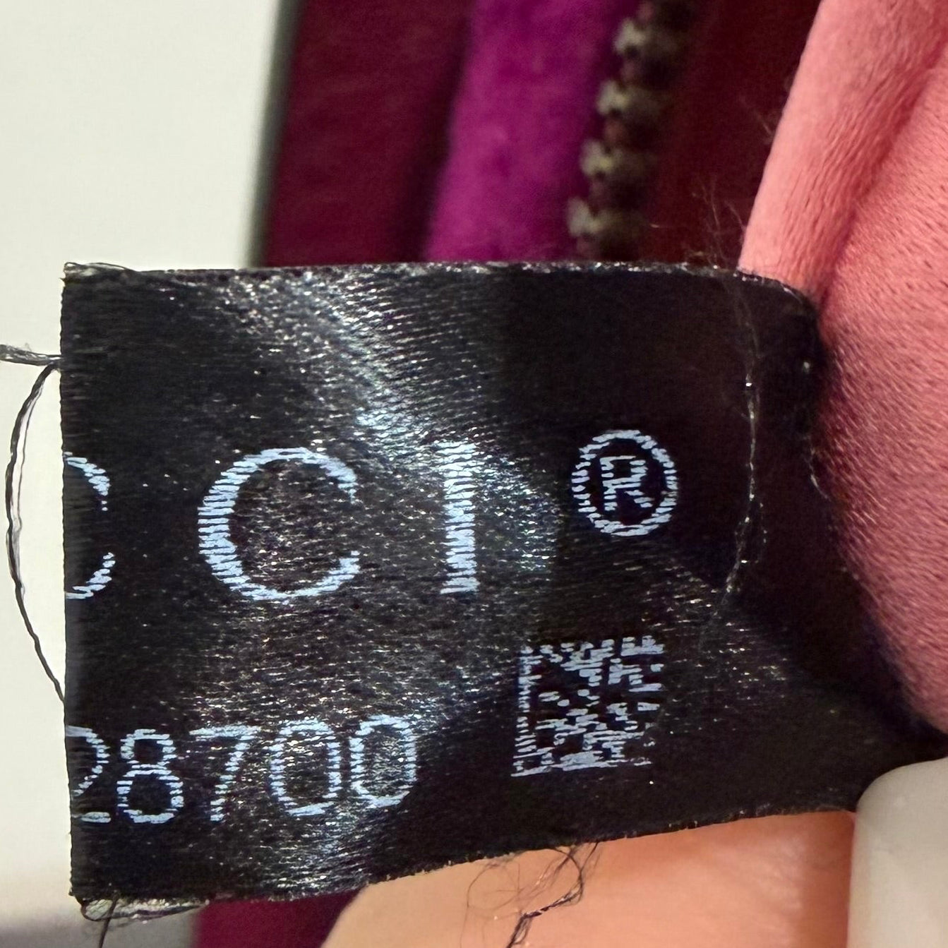 #8893 GUCCI GG Marmont Purple Velvet Matelassé Chevron Belt Bag MSRP $980