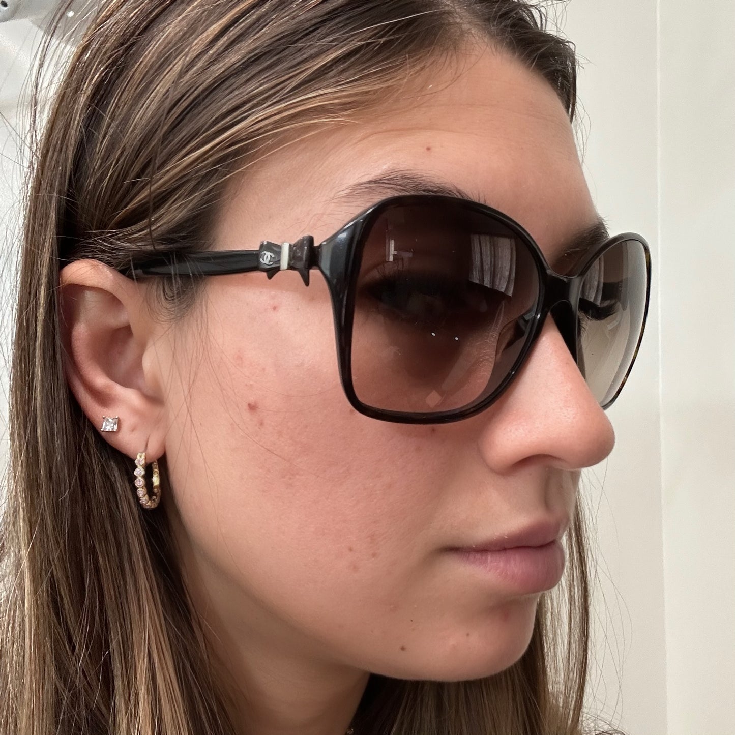 CLEARANCE CHANEL Brown Sunglasses with Original Storage Case