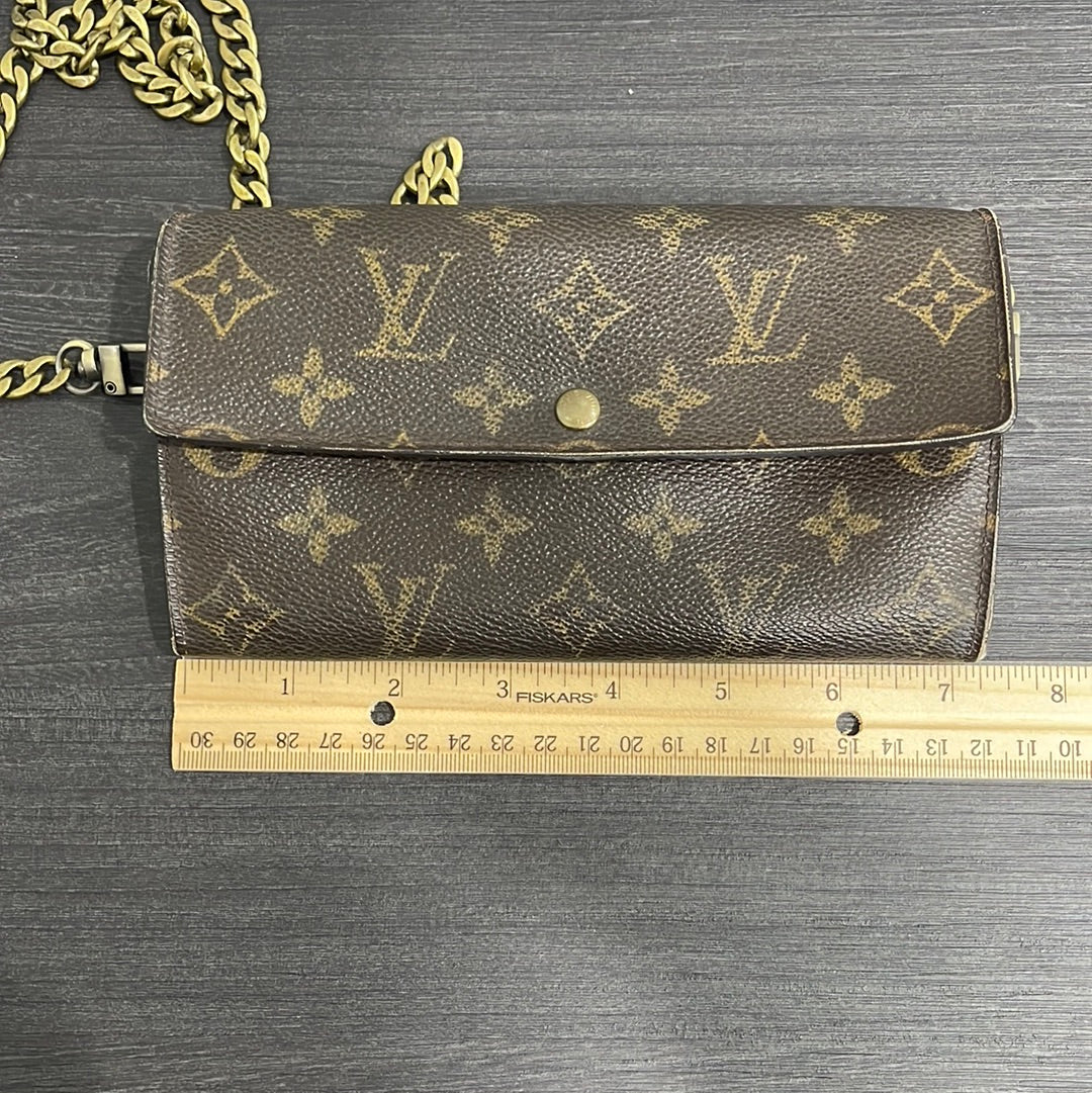 SOLD! Louis Vuitton Monogram Wallet on Chain