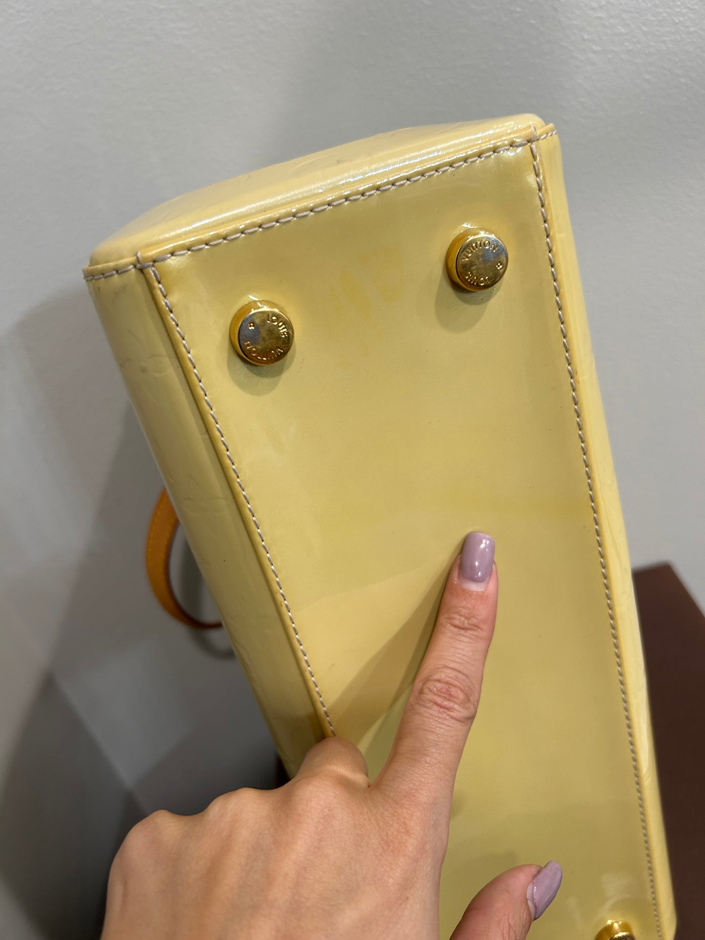 SOLD! 2012 Louis Vuitton Yellow Vernis Brea MM