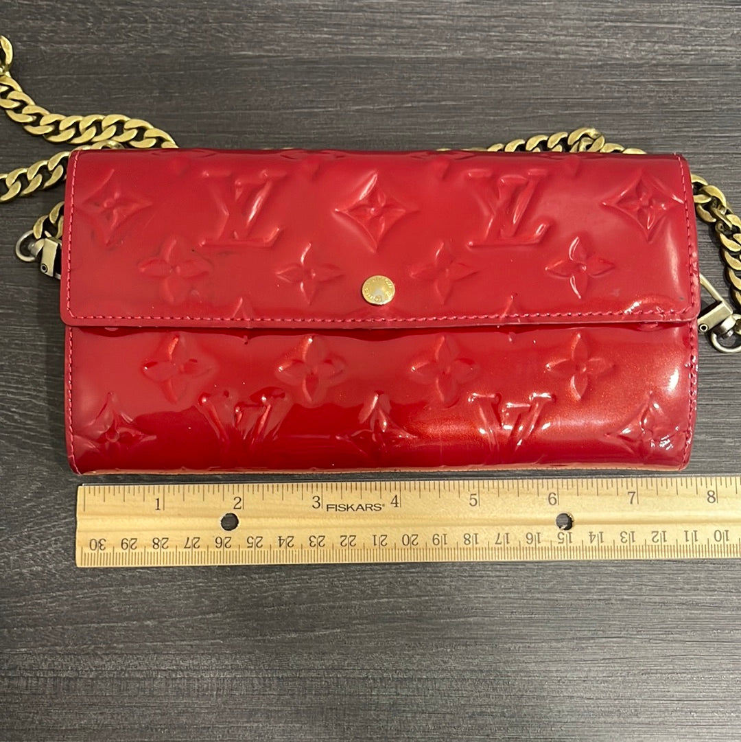 SOLD! Louis Vuitton Vernis Wallet on Chain