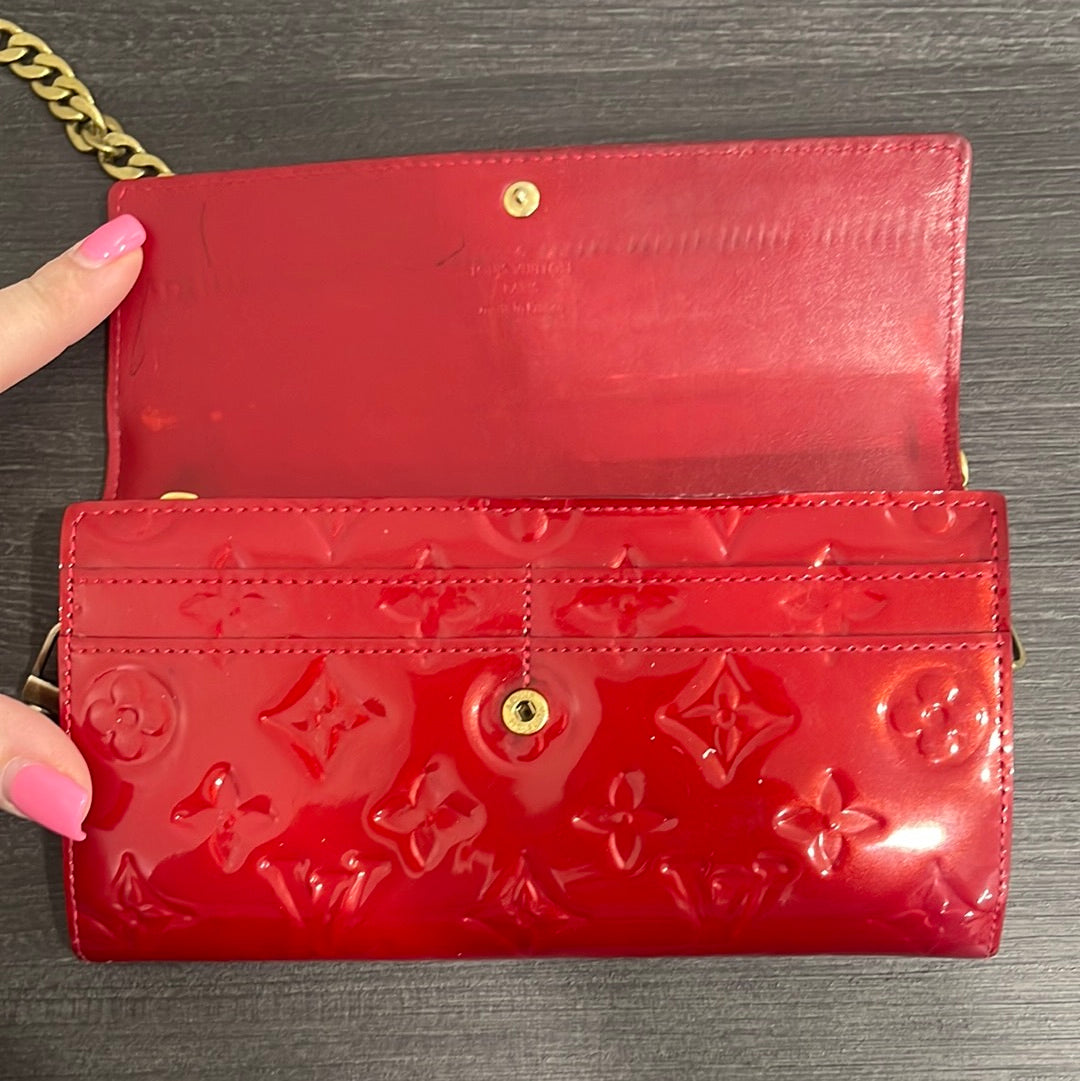 SOLD! Louis Vuitton Vernis Wallet on Chain