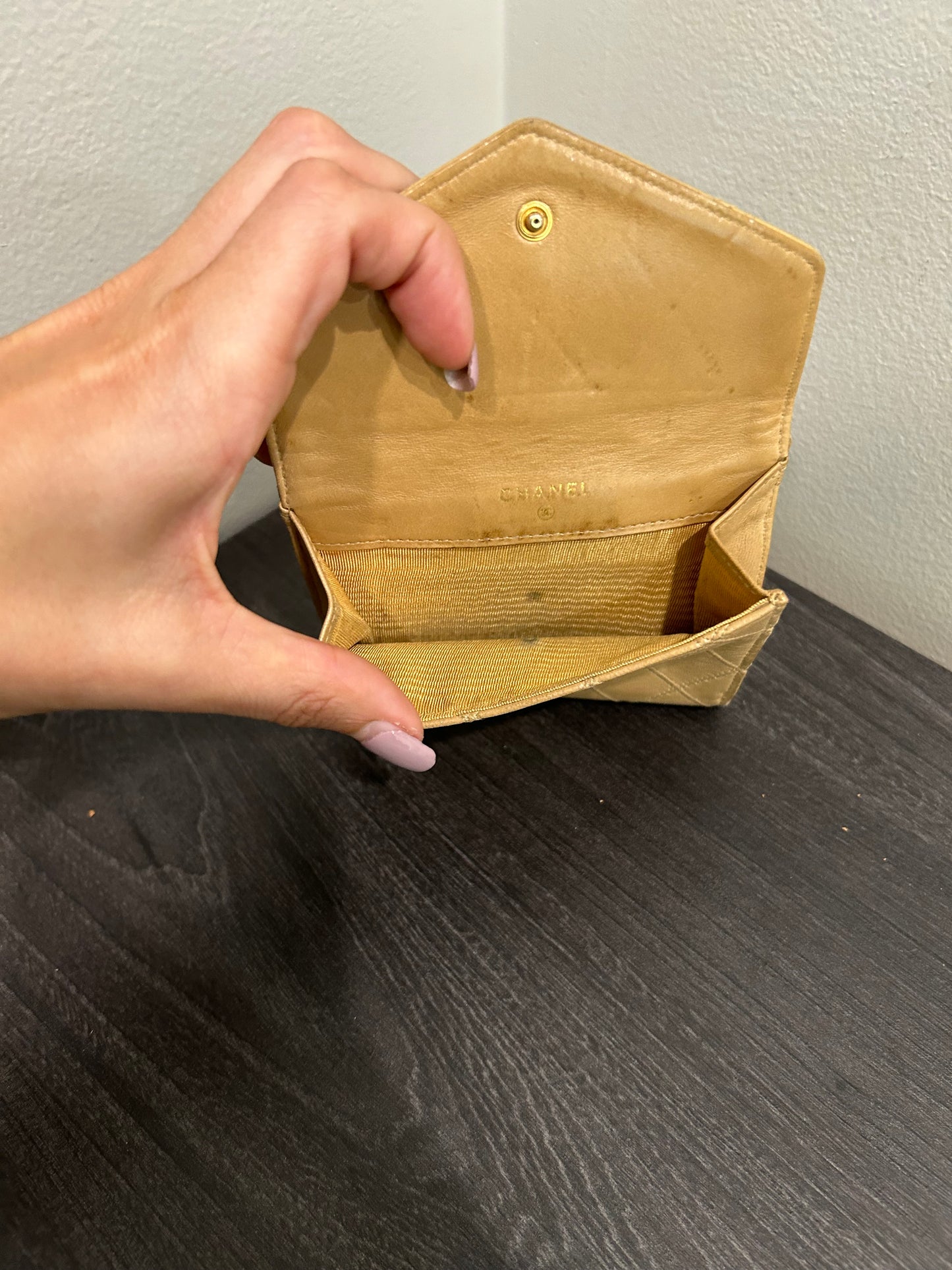 SOLD! CHANEL Beige Wallet