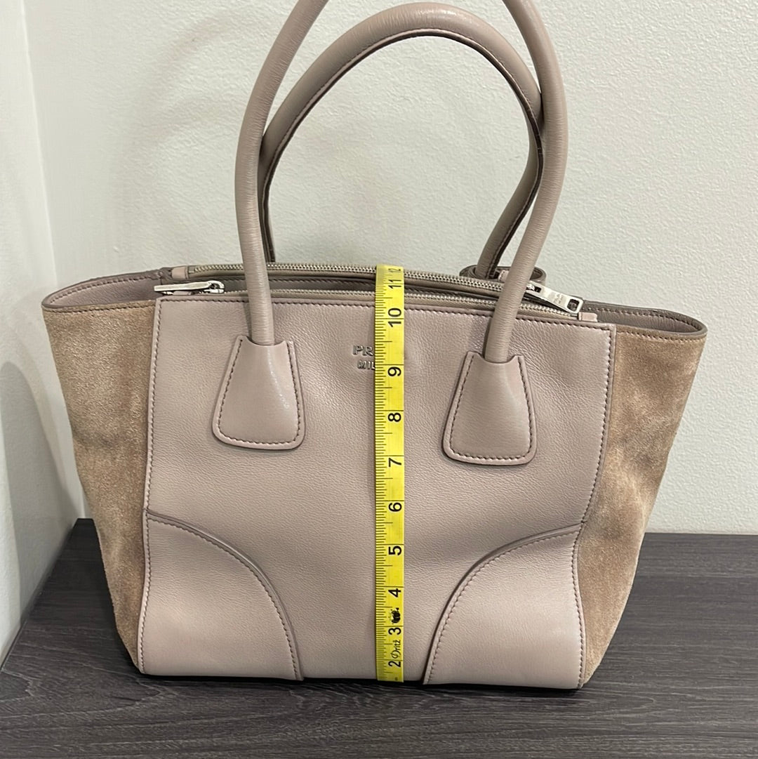 SOLD! Prada Leather & Suede Handbag