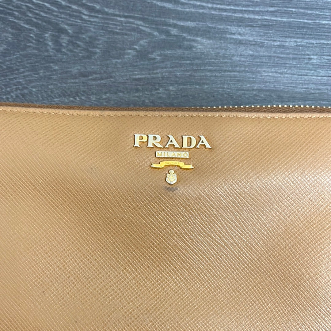 Prada Leather Zippy Wallet