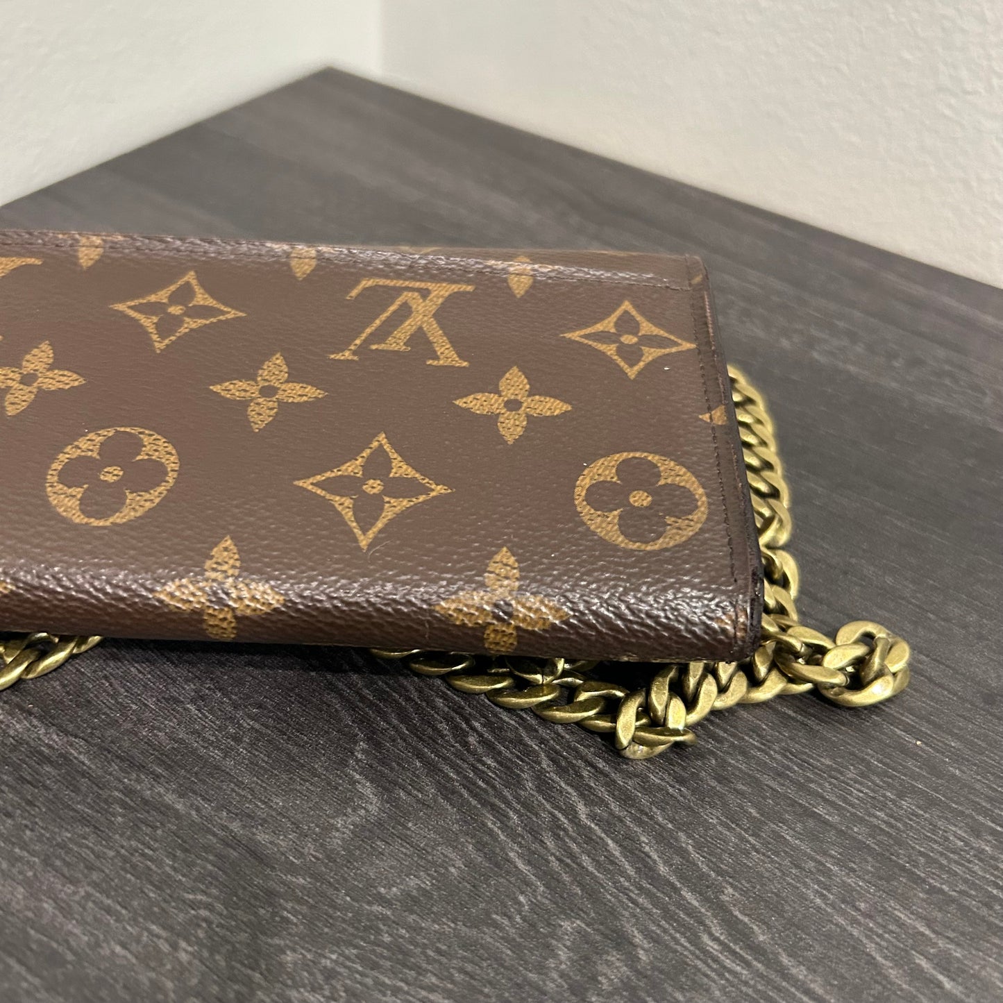 Louis Vuitton Wallet w/ Added Chain