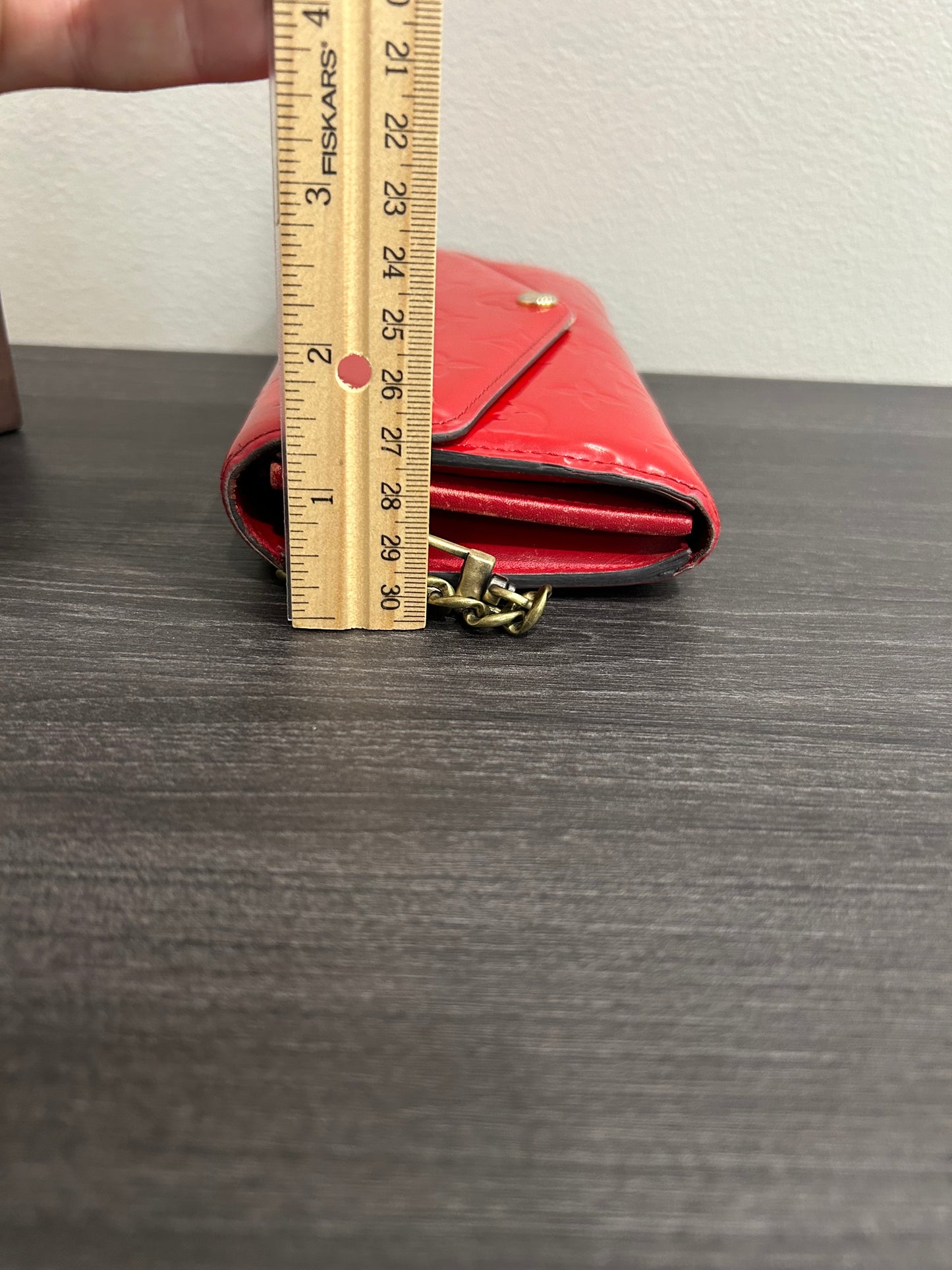 SOLD! Louis Vuitton Monogram Vernis Wallet on Chain