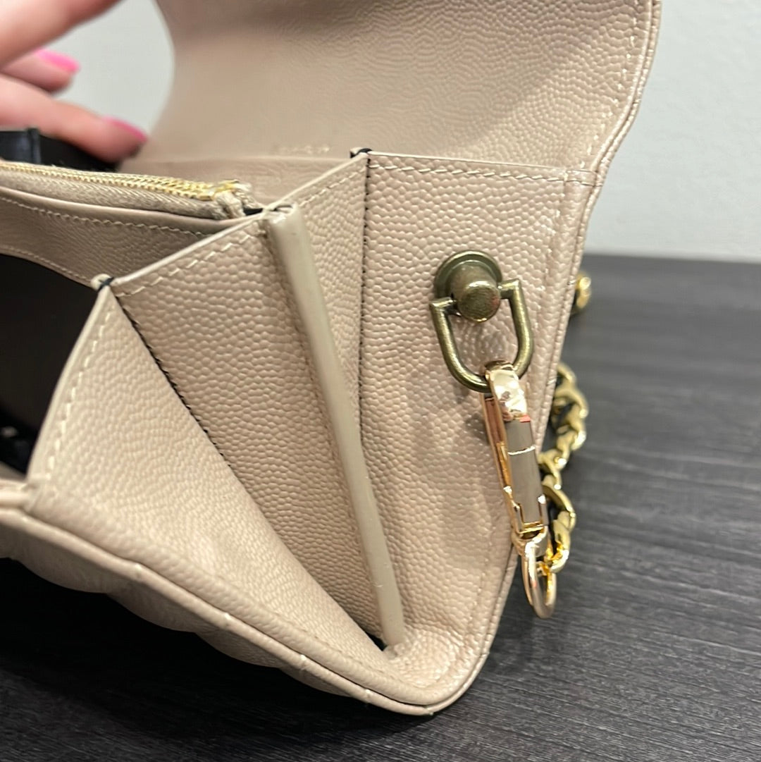 SOLD! Yves Saint Laurent YSL Caviar Wallet on Chain