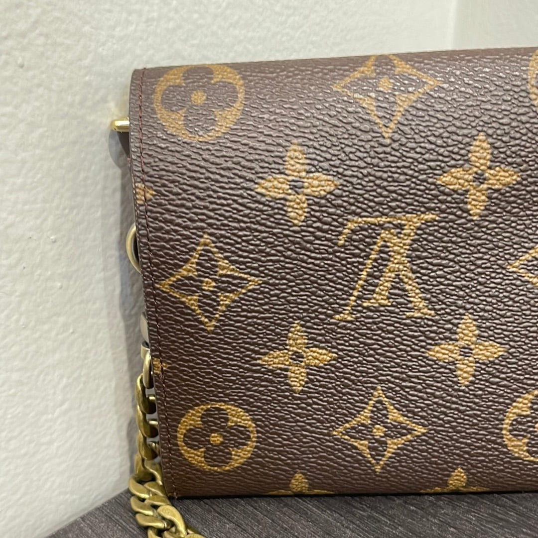 SOLD! Louis Vuitton Monogram Wallet on Chain