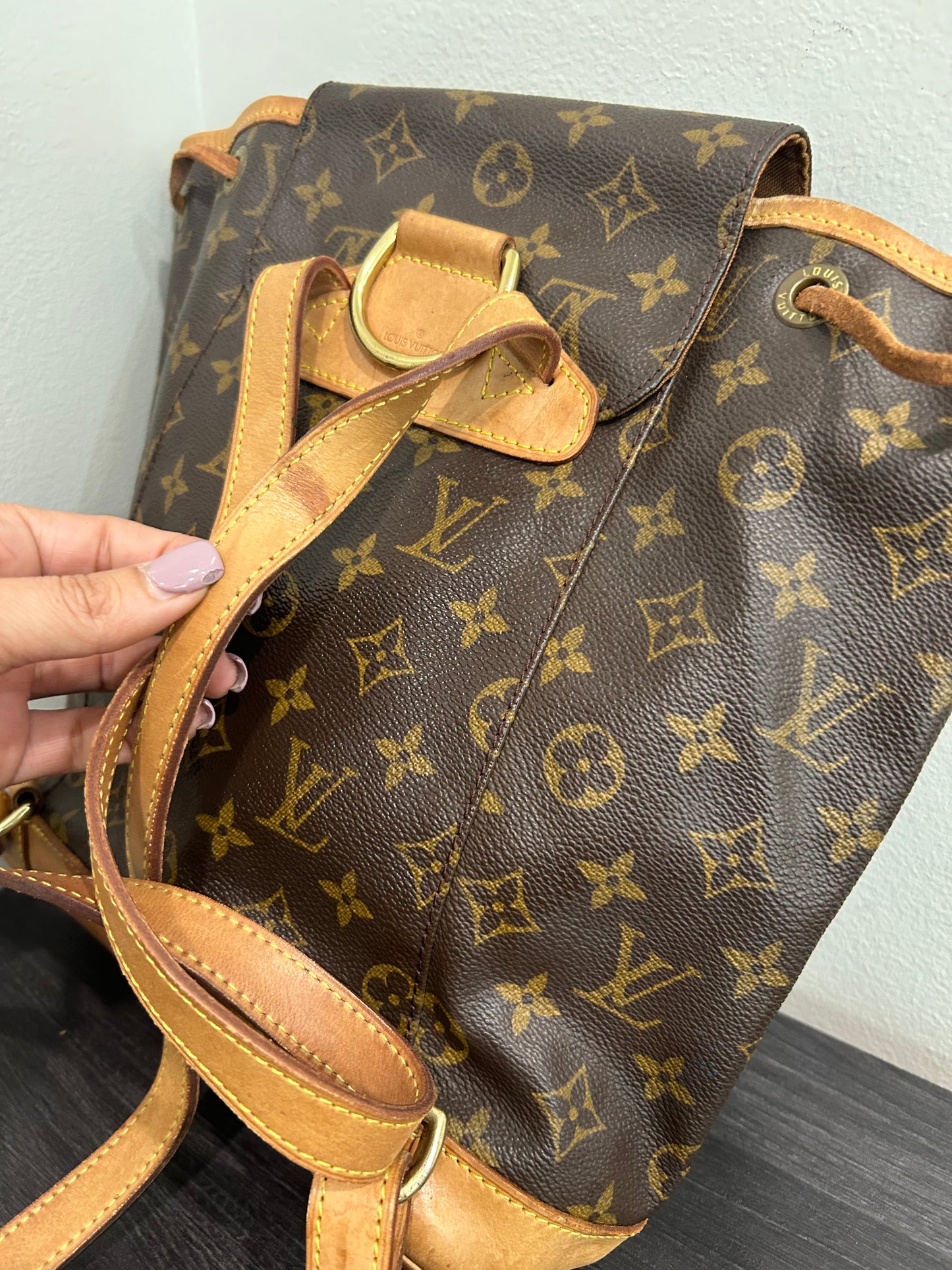 SOLD! Louis Vuitton Monogram Montsouris MM Backpack