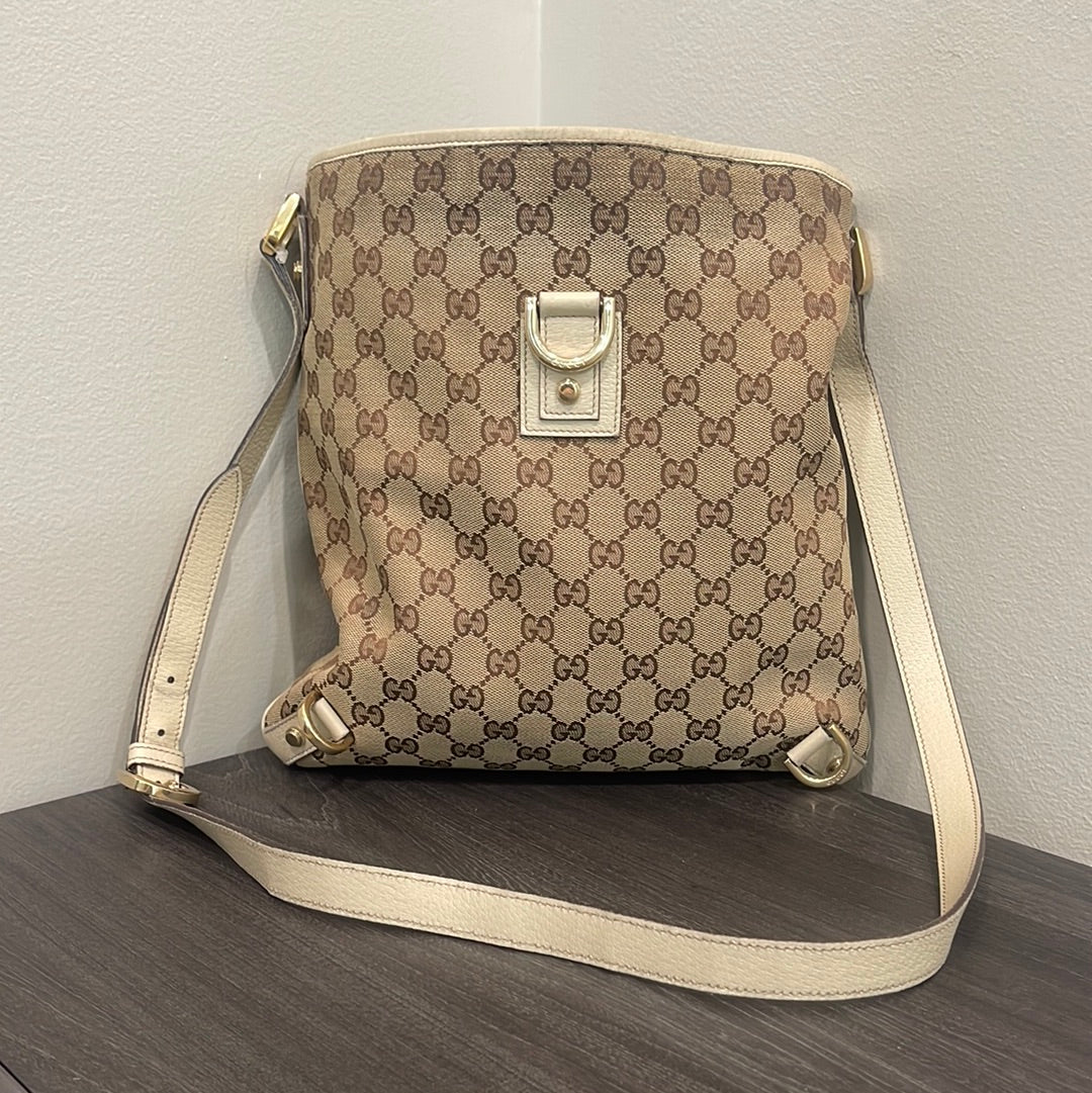 SOLD! Gucci Canvas Messenger