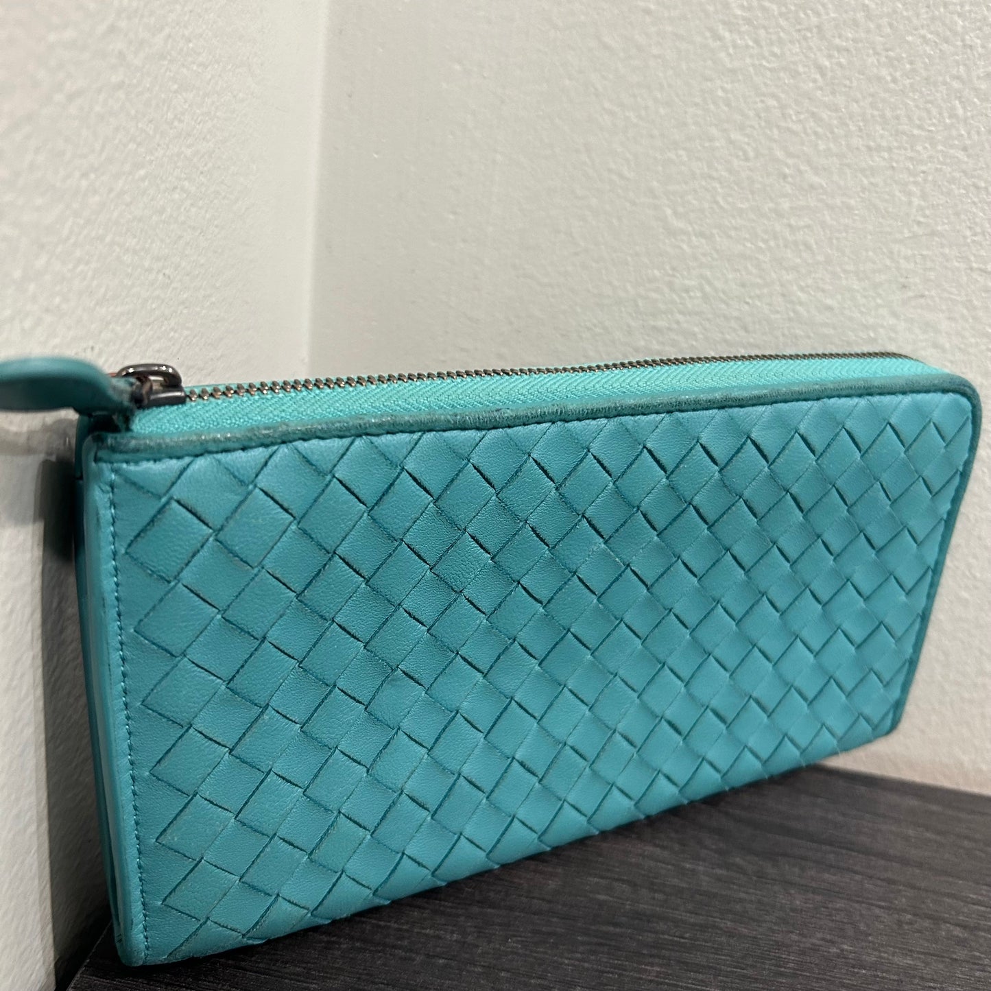 SOLD! Bottega Venneta Zip Wallet