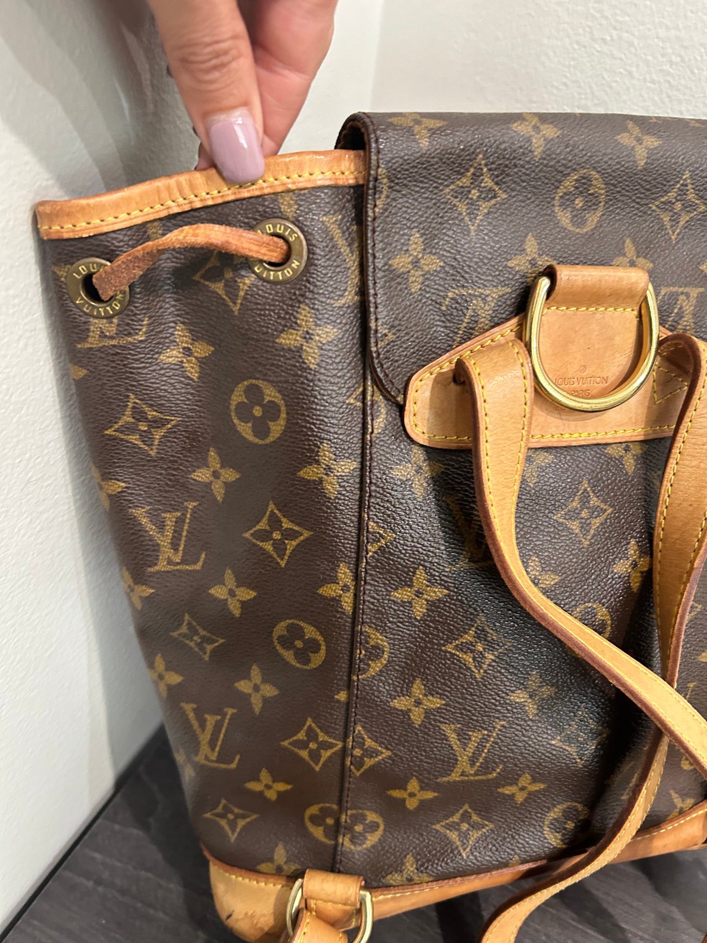 SOLD! Louis Vuitton Monogram Montsouris MM Backpack