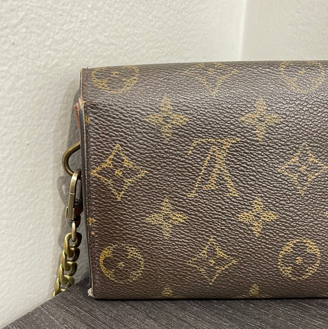 SOLD! Louis Vuitton Monogram Wallet on Chain