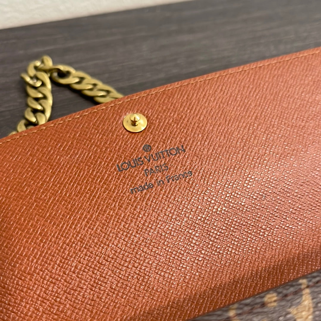 SOLD! Louis Vuitton Monogram Wallet on Chain