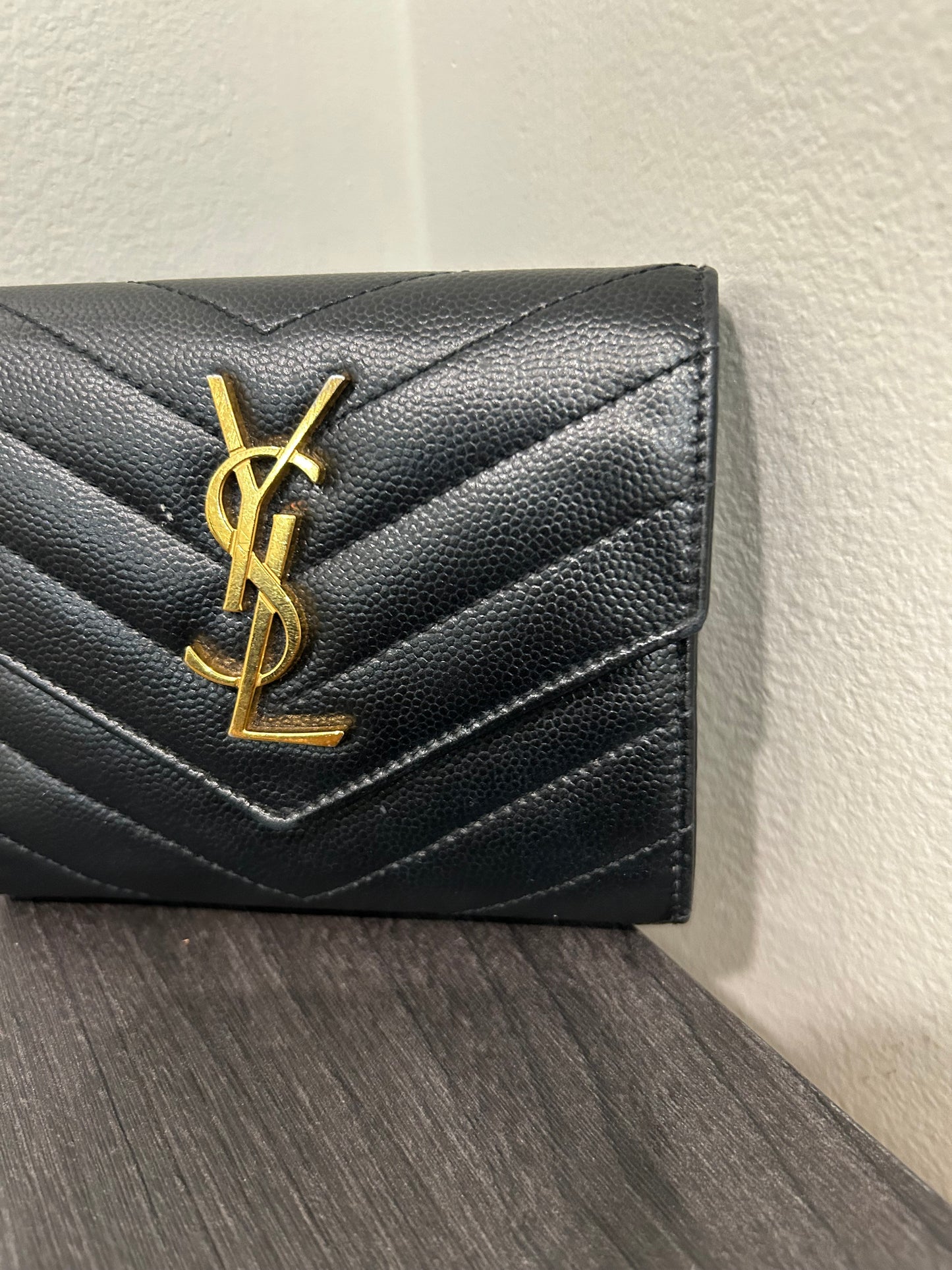 SOLD! Yves Saint Laurent YSL Caviar Wallet