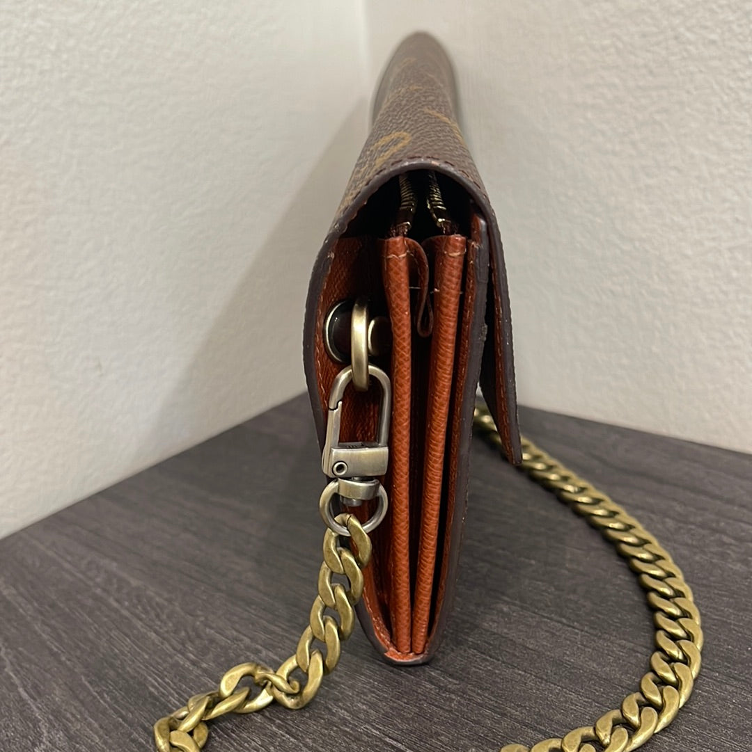 SOLD! Louis Vuitton Monogram Wallet on Chain