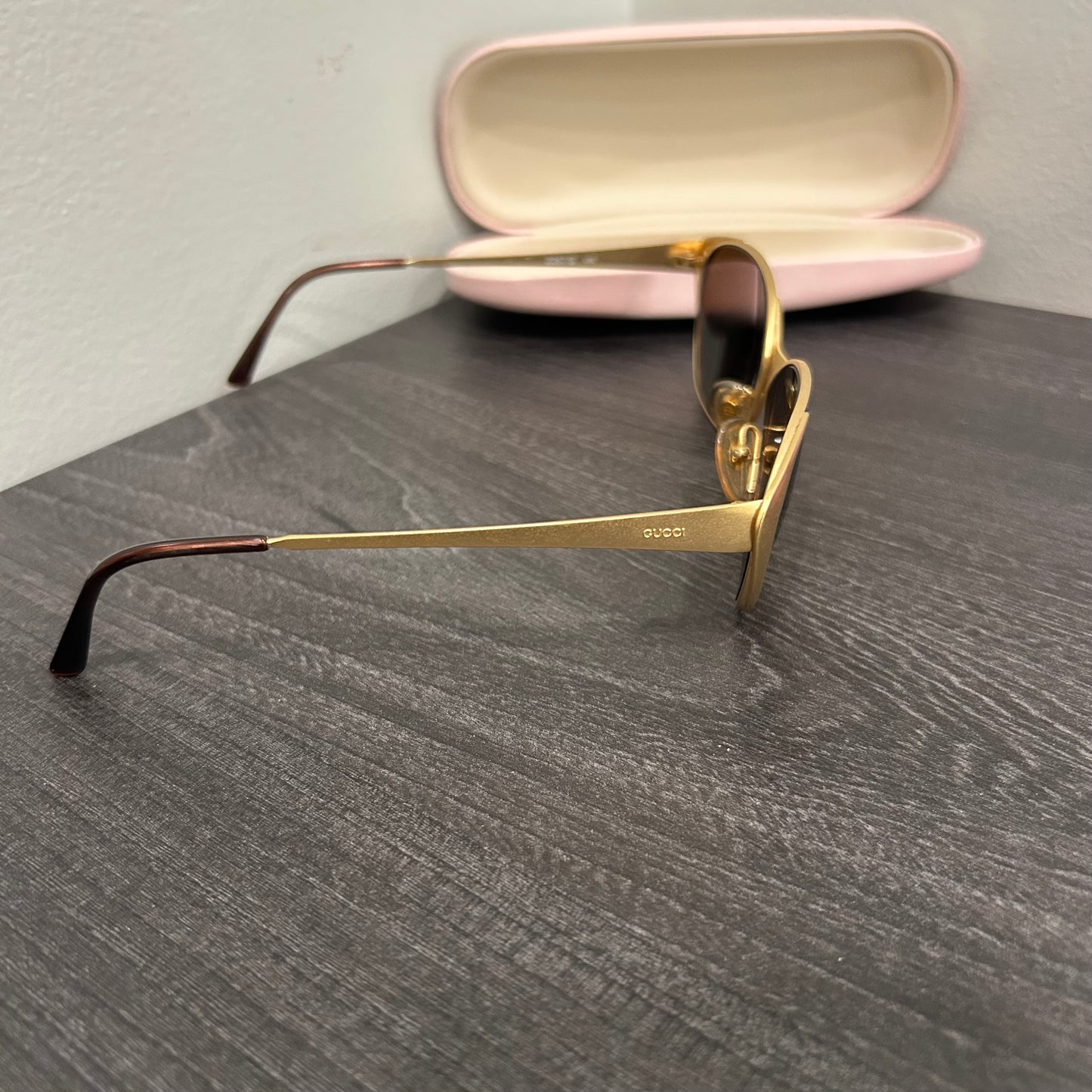 CLEARANCE Gucci Retro Gold Sunglasses