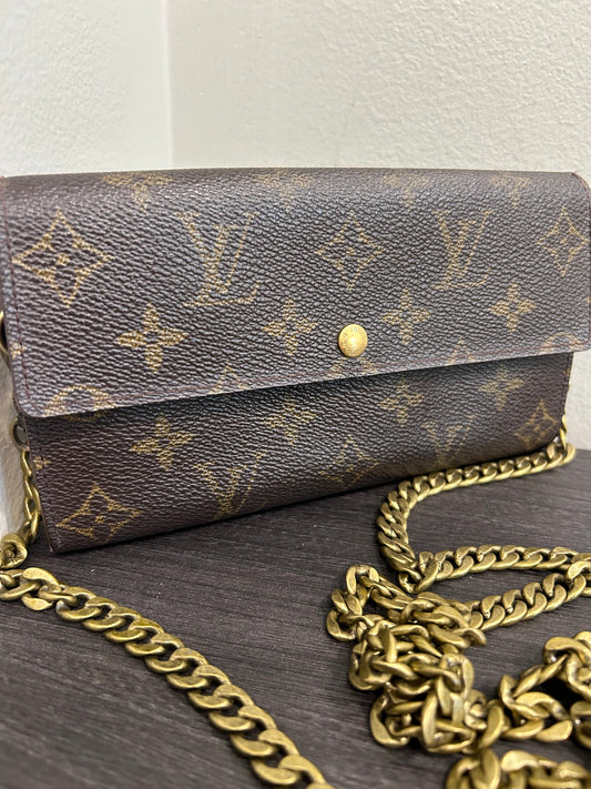 SOLD! Louis Vuitton Monogram Wallet on Chain
