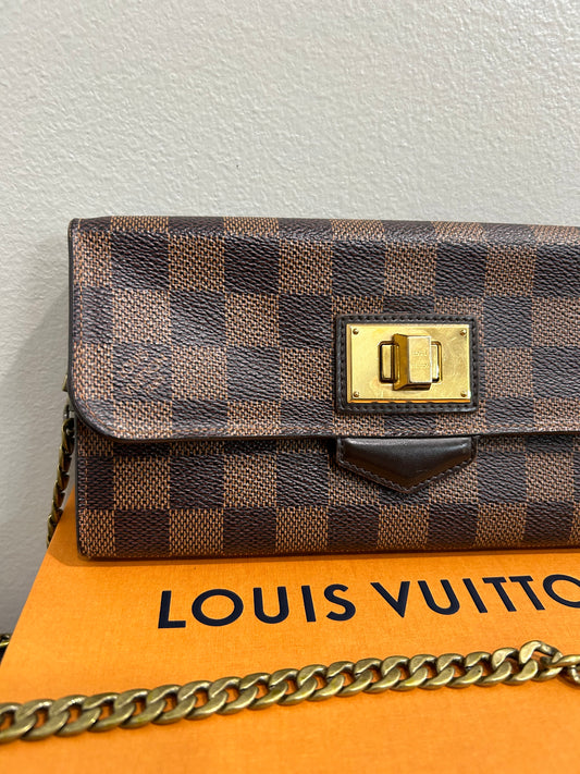 SOLD! Louis Vuitton Damier Wallet on Chain