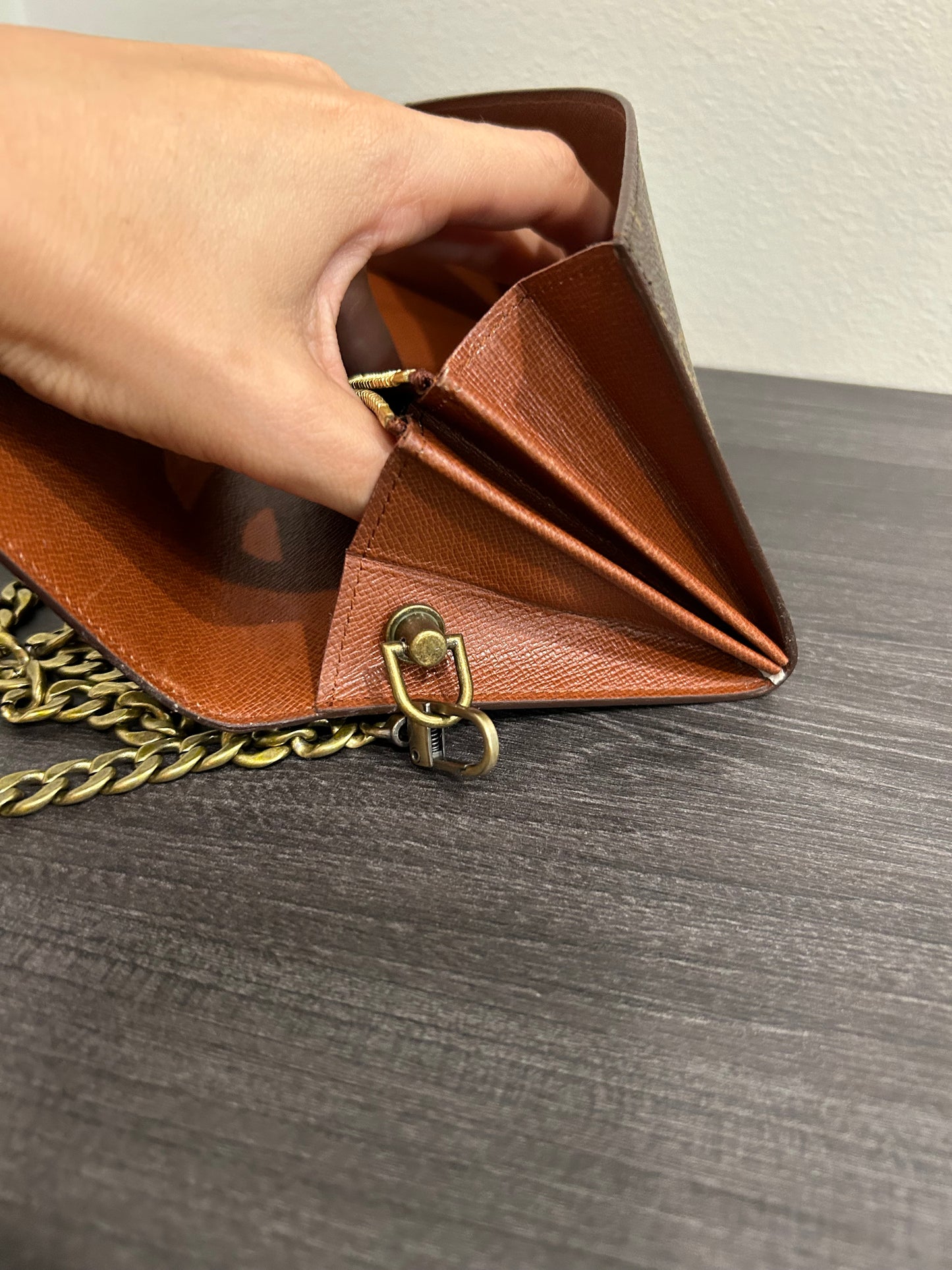SOLD! Louis Vuitton Monogram Wallet on Chain