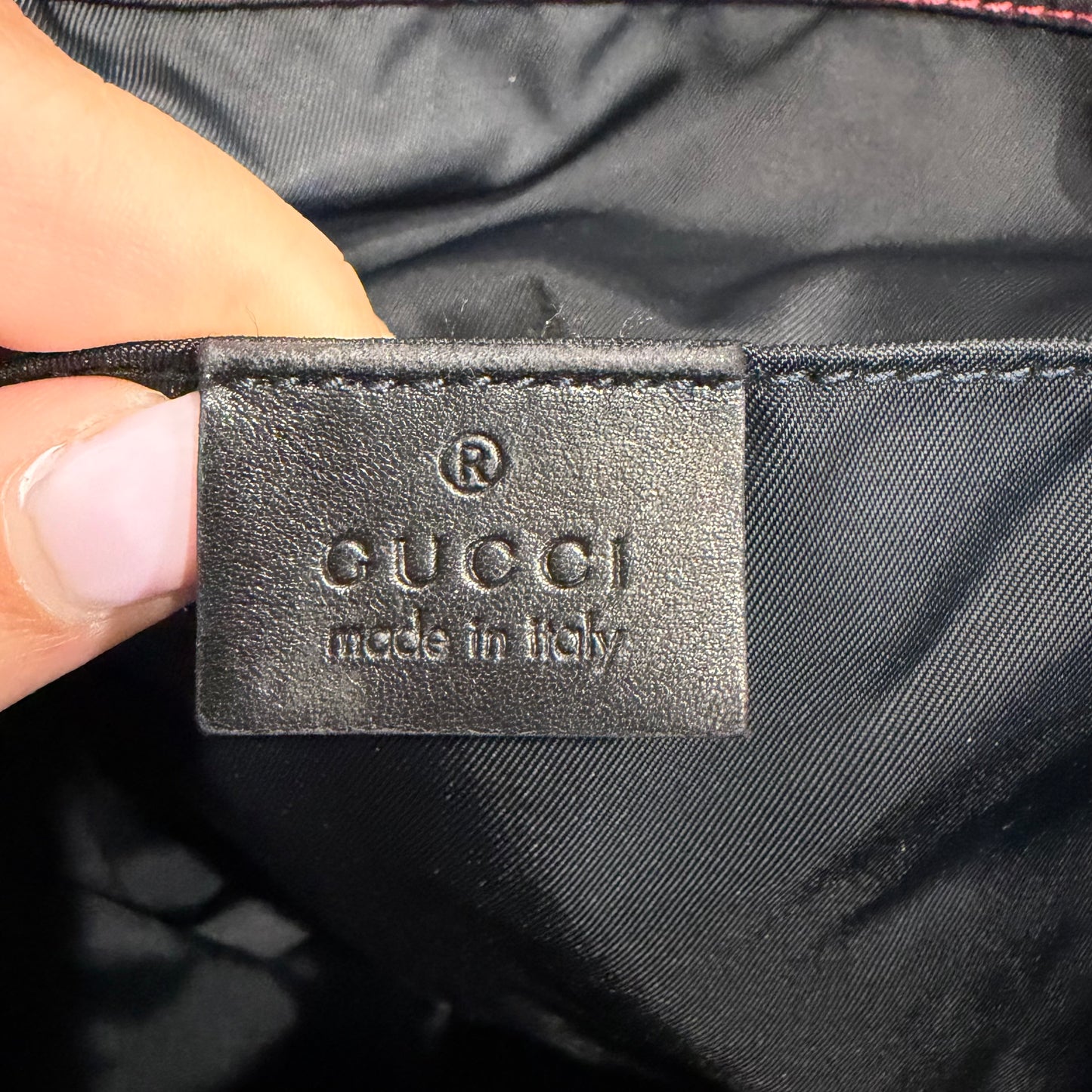 #9110 GUCCI Vintage Synthetic Laptop Satchel