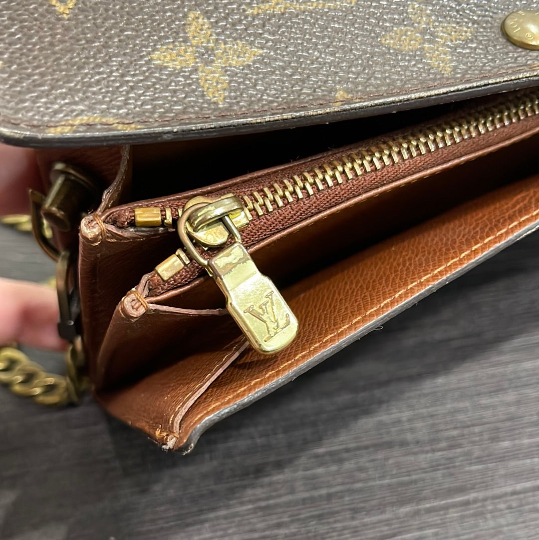 SOLD! Louis Vuitton Monogram Wallet on Chain