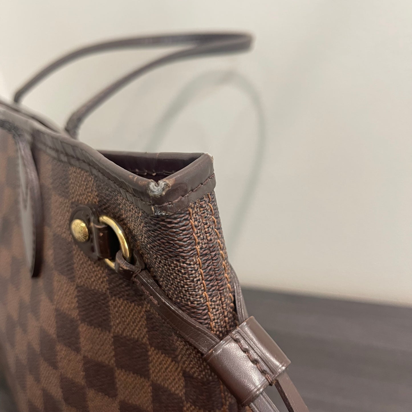 SOLD! Louis Vuitton Damier Ebene Neverfull PM